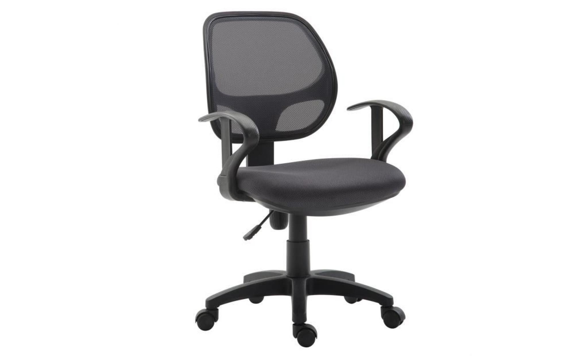 chaise de bureau pour enfant cool fauteuil pivotant ergonomique avec accoudoirs, siège à roulettes et hauteur réglable, mesh rouge