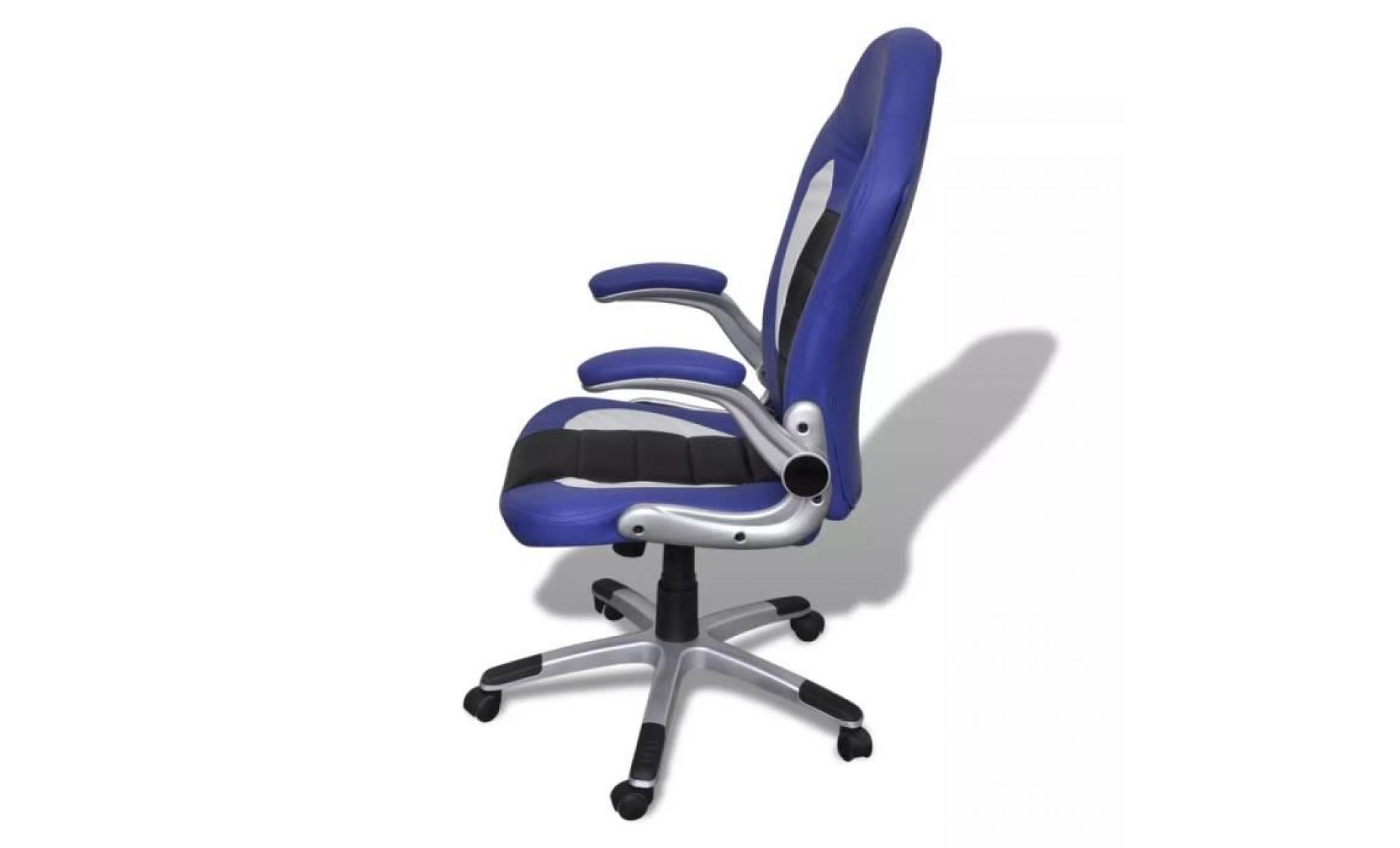 fauteuil de bureau bleu design moderne fauteuil de bureau fauteuil gamer pas cher