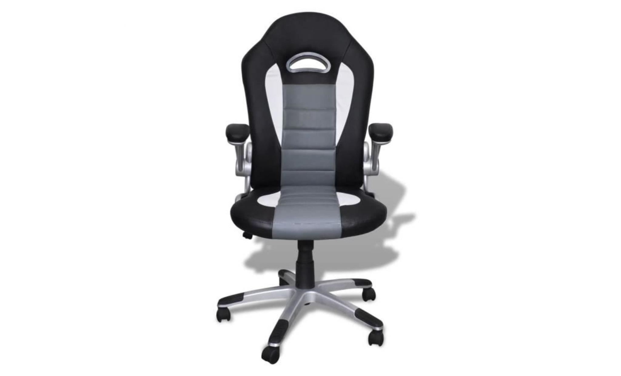 fauteuil de bureau chaise de bureau gris design moderne pas cher