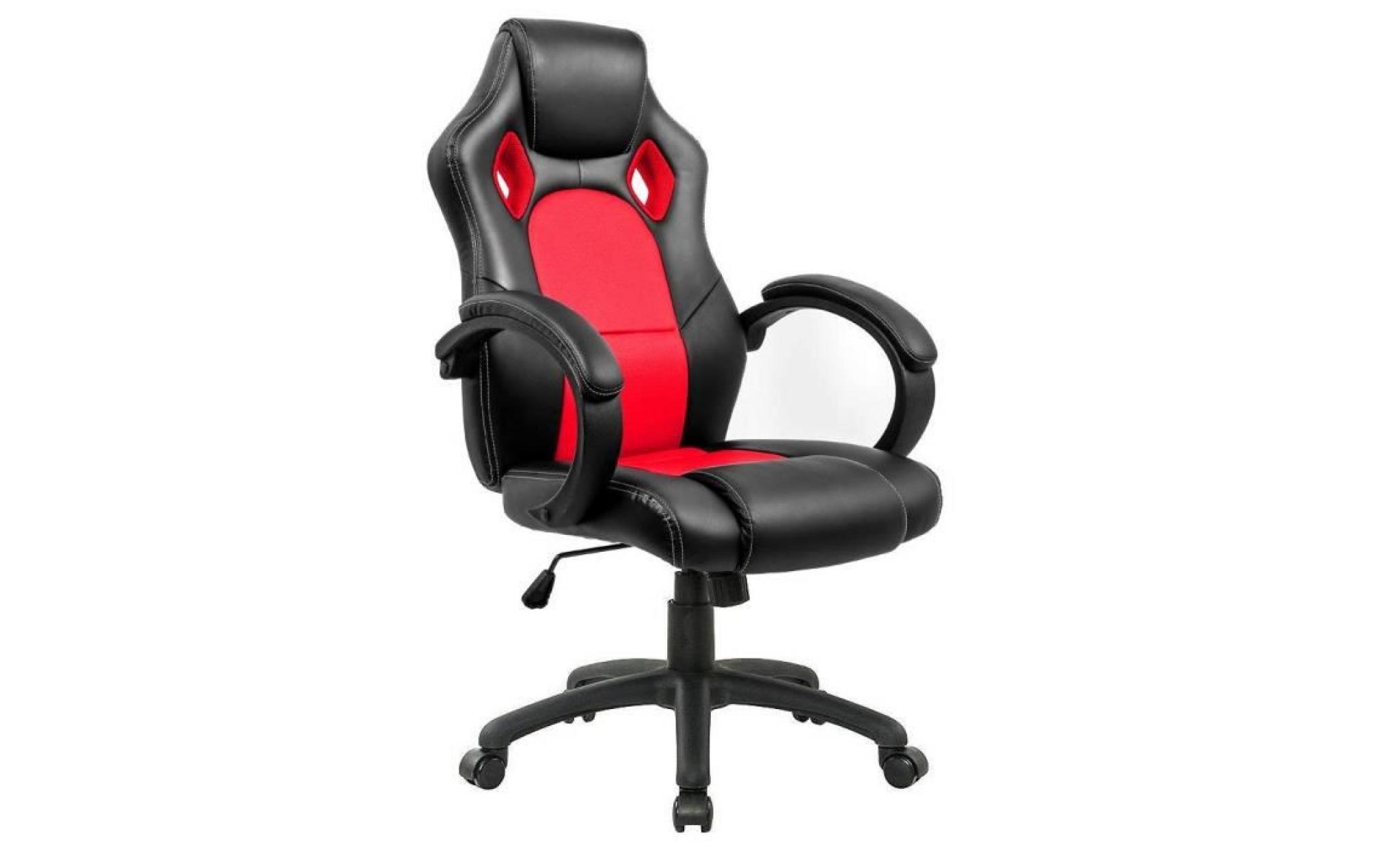 fauteuil de bureau chaise de bureau   moderne confortable ergonomique en similicuir   hauteur réglable   rouge   intimate wm heart