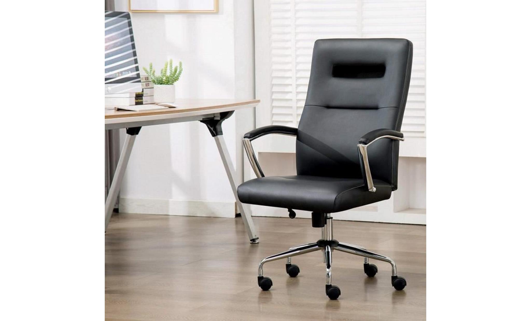 chaise de bureau confortable   fauteuil de bureau   pu siège de bureau   hauteur réglable  gris  intimate wm heart pas cher