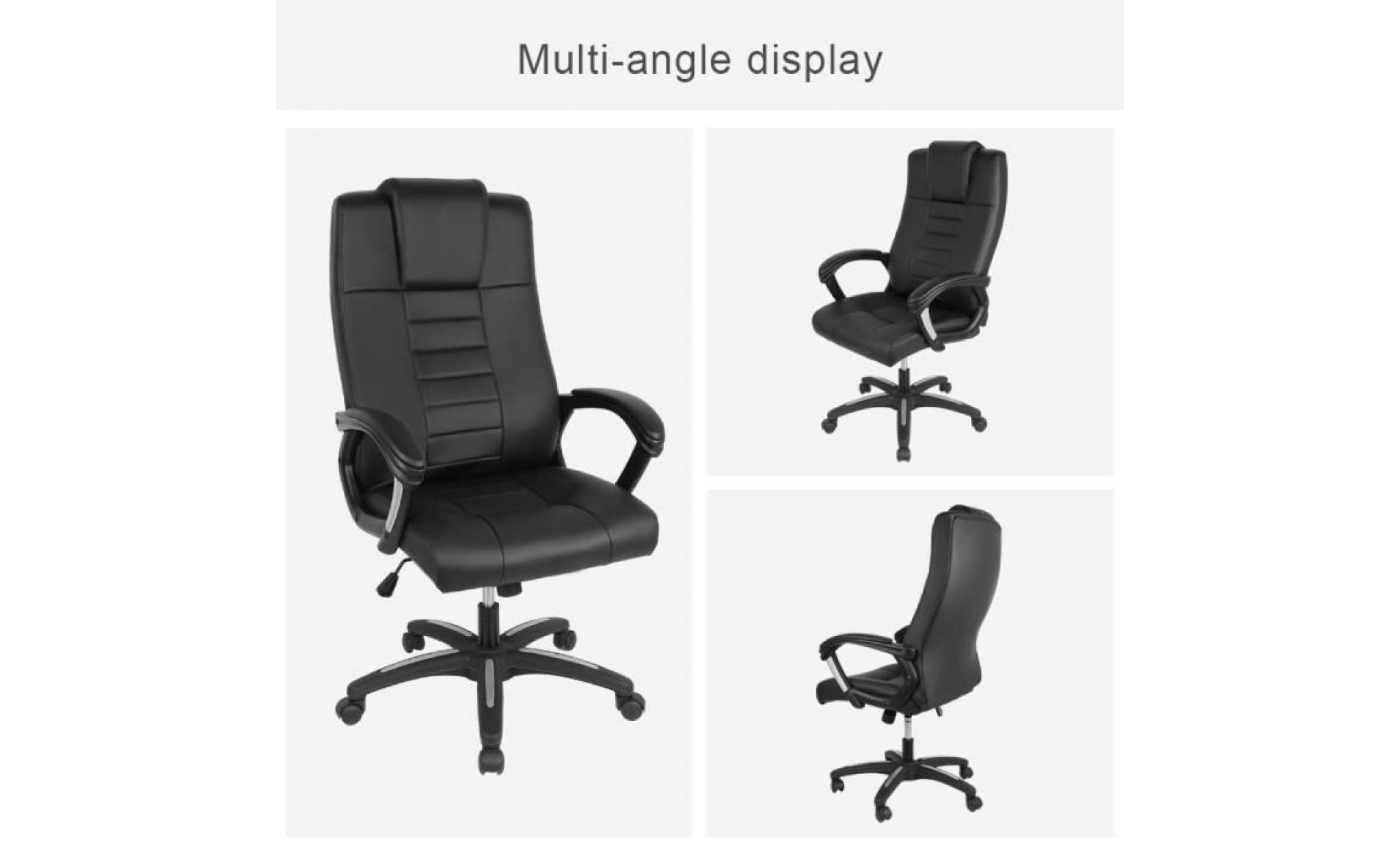 fauteuil de bureau chaise de manager confortable rotation de 360° @bonachat