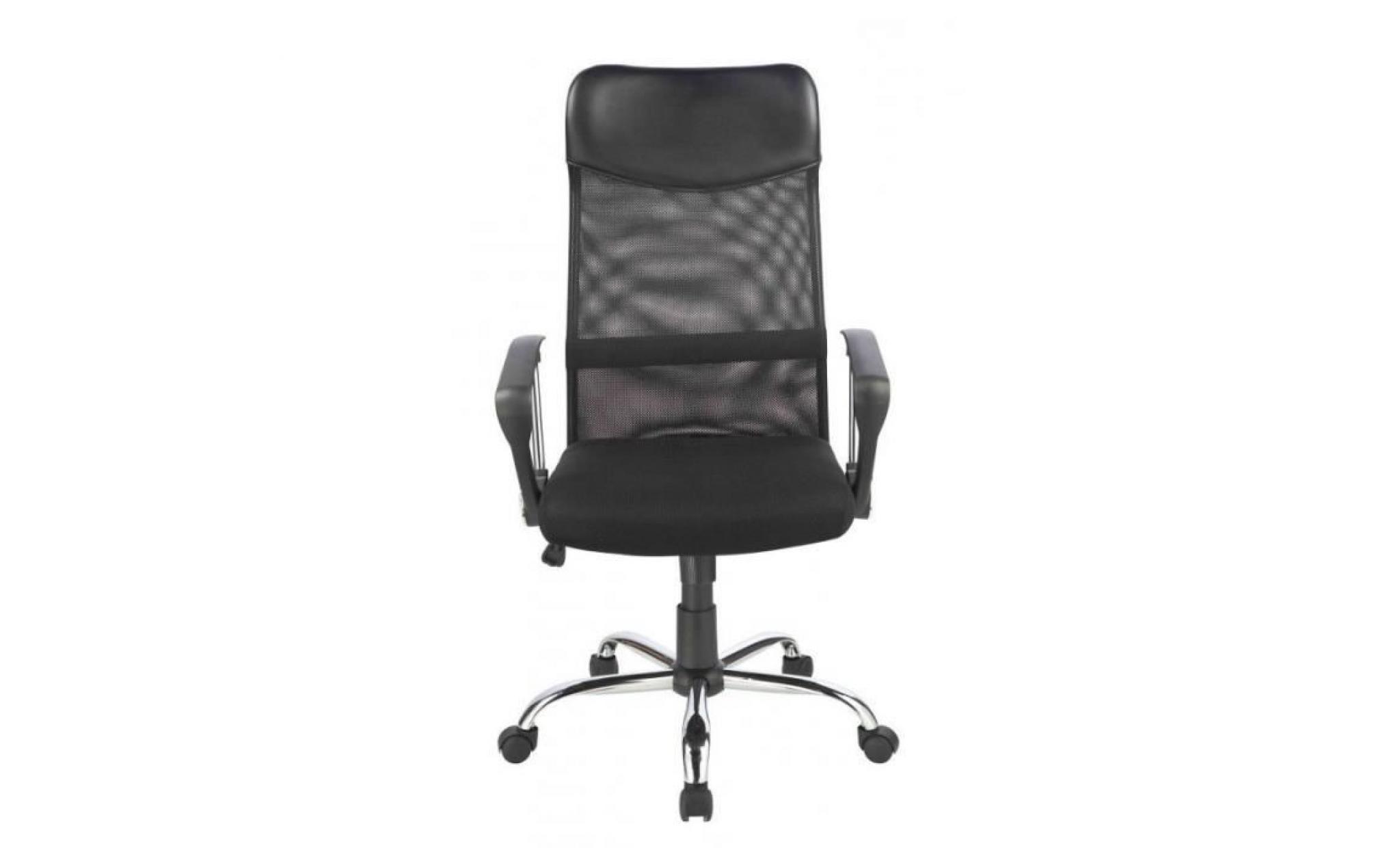 fauteuil de bureau chaise siège de bureau respirant ergonomique noir 0509010 pas cher