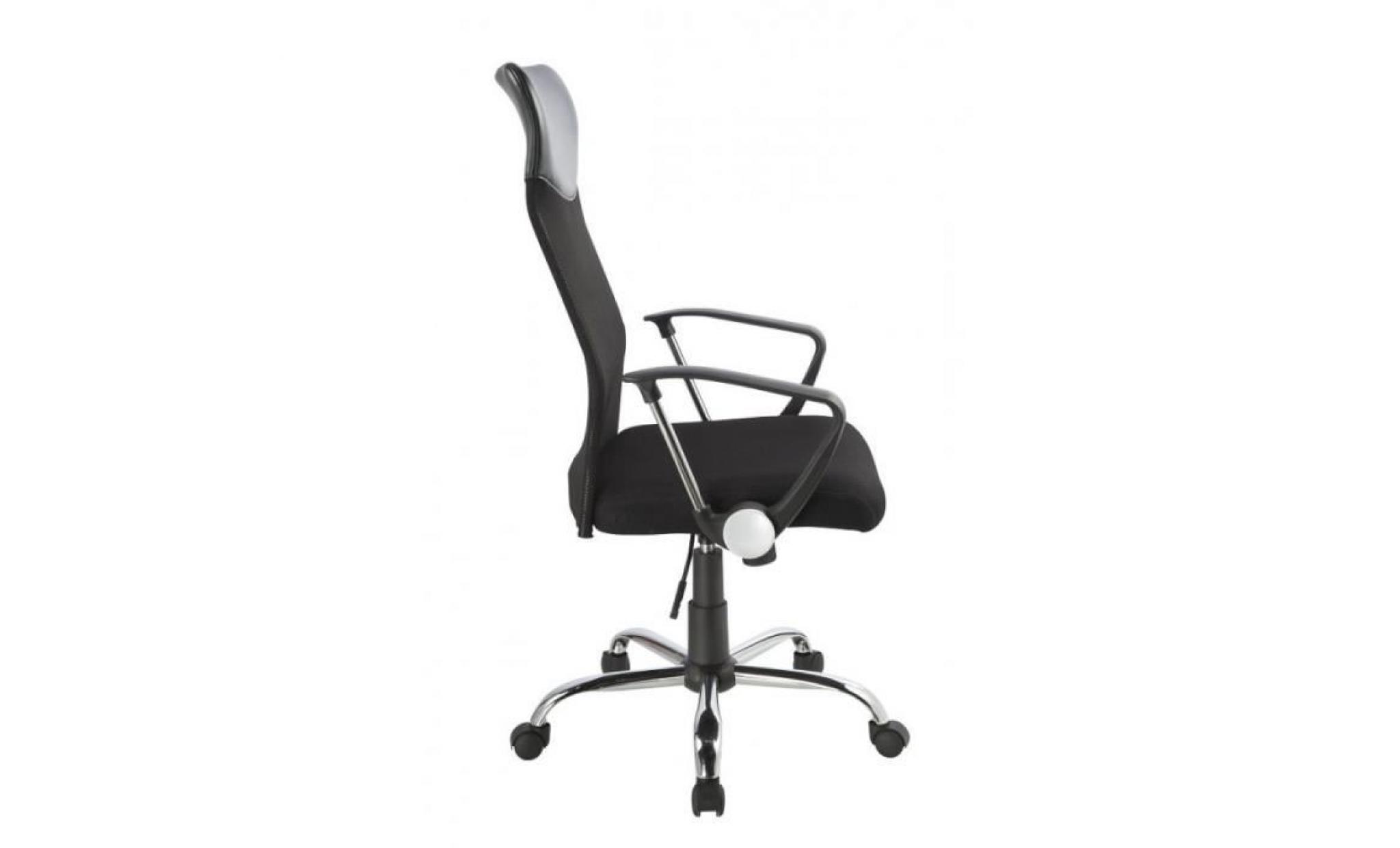fauteuil de bureau chaise siège de bureau respirant ergonomique noir 0509010 pas cher