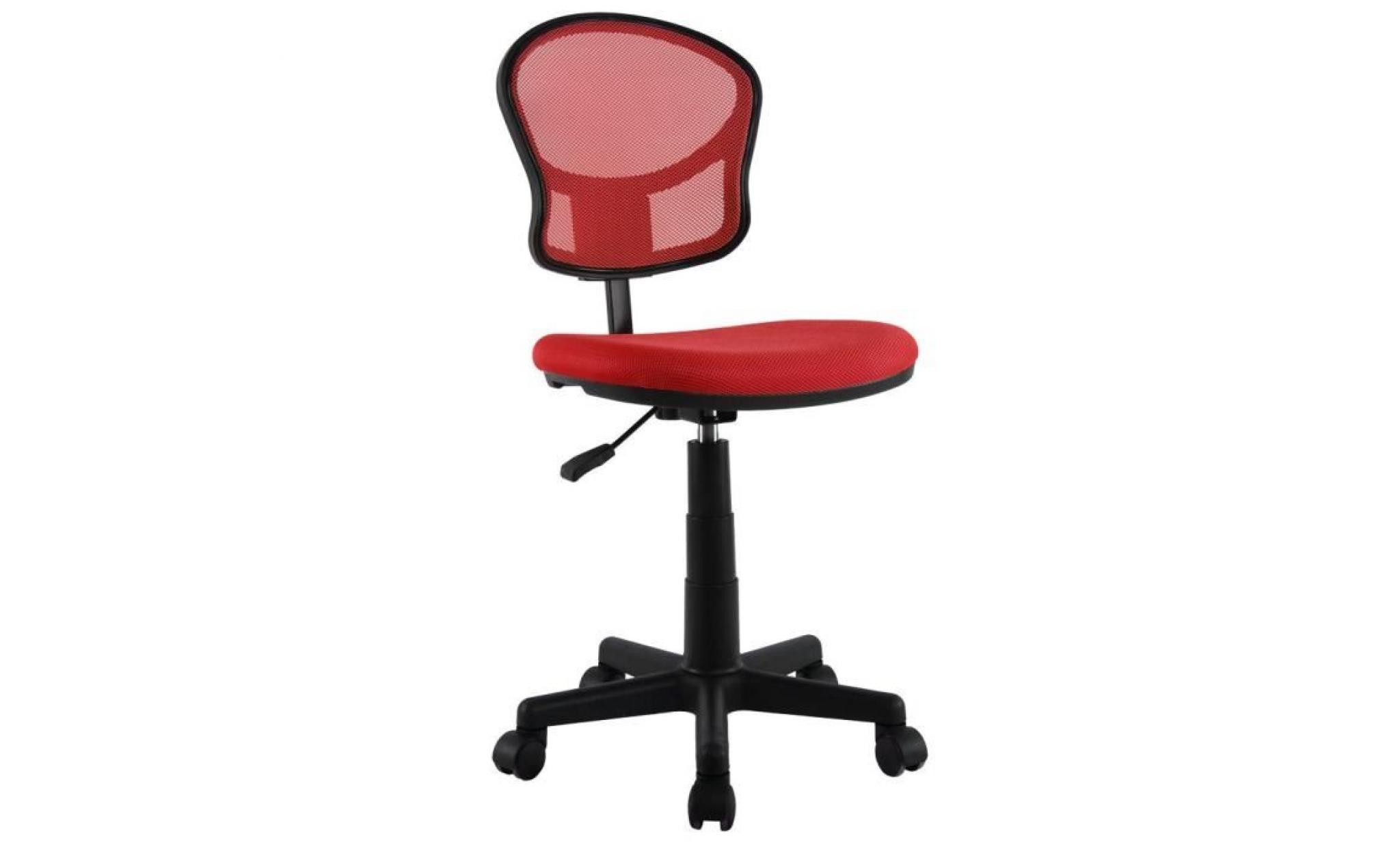 fauteuil de bureau chaise pivotante chaise meuble babsi rouge