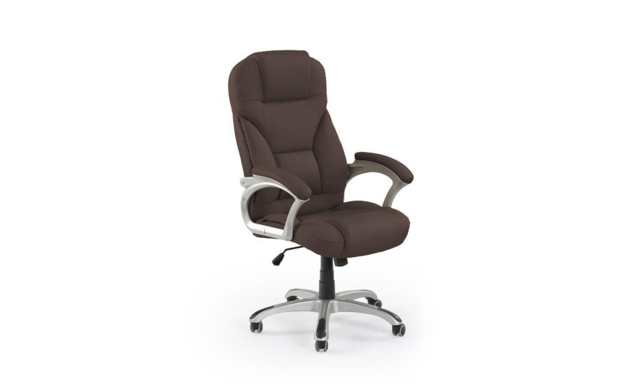 fauteuil de bureau en simili cuir reglable en hauteur   noir
