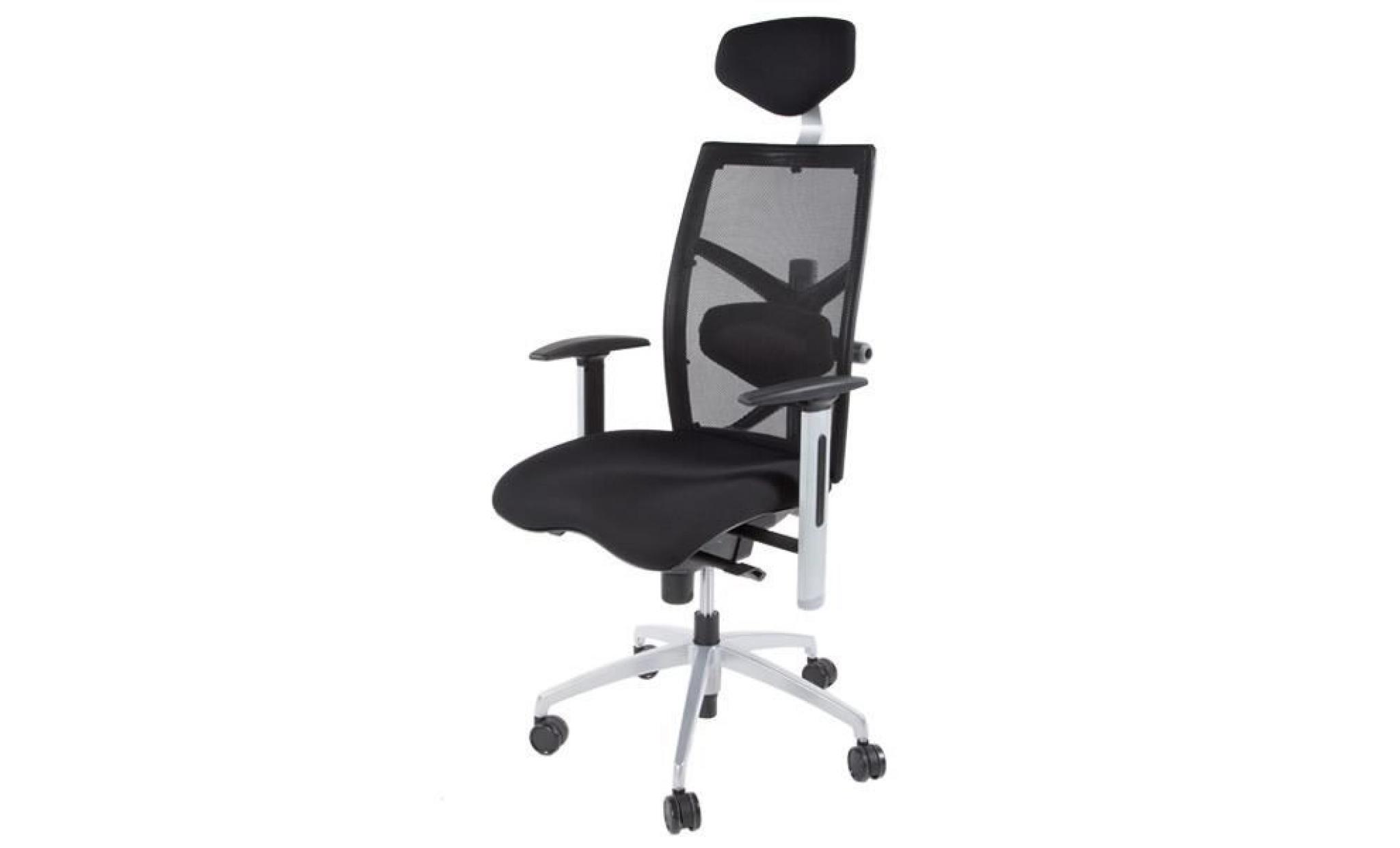 fauteuil de bureau en textile de couleur noire oc0
