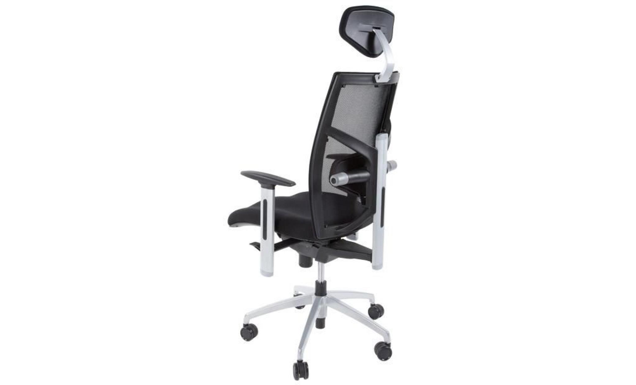 fauteuil de bureau en textile de couleur noire oc0 pas cher