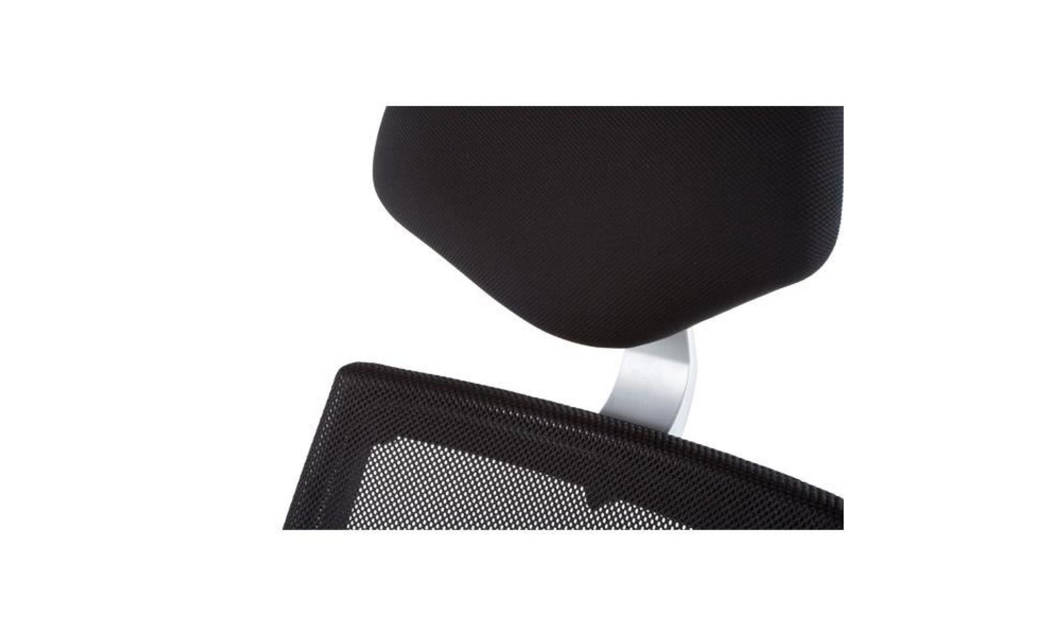 fauteuil de bureau en textile de couleur noire oc0 pas cher