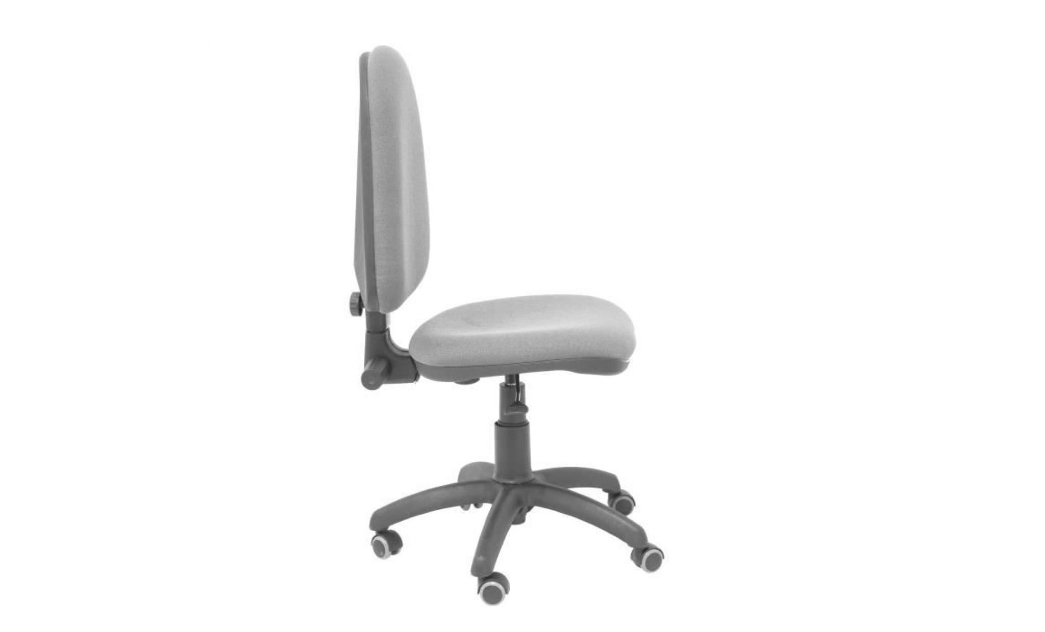 fauteuil de bureau ergonomique avec mécanisme de contact permanent réglable en hauteur et roues en parquet gris foncé bali assise pas cher