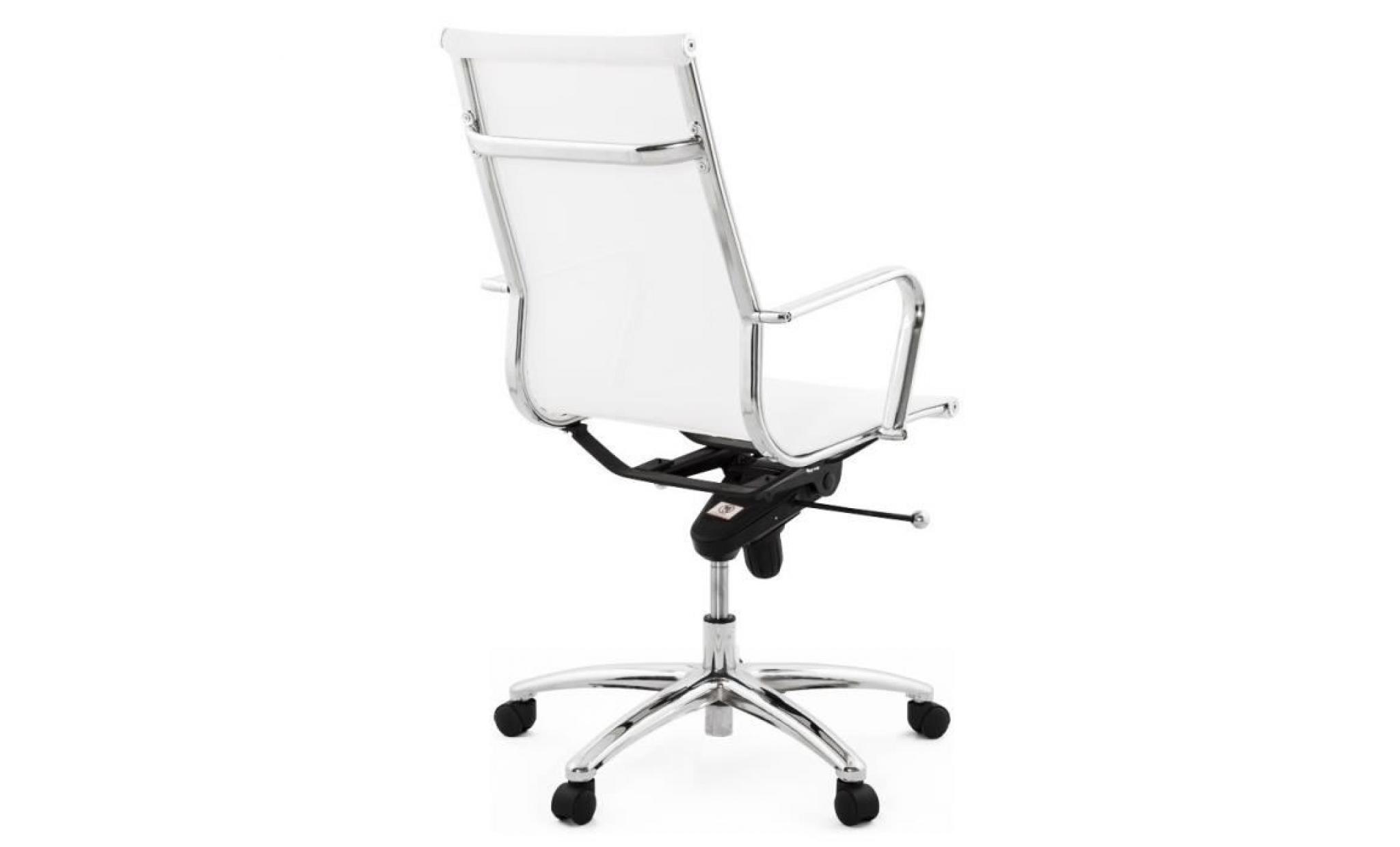 fauteuil de bureau moderne 'air' blanc pas cher
