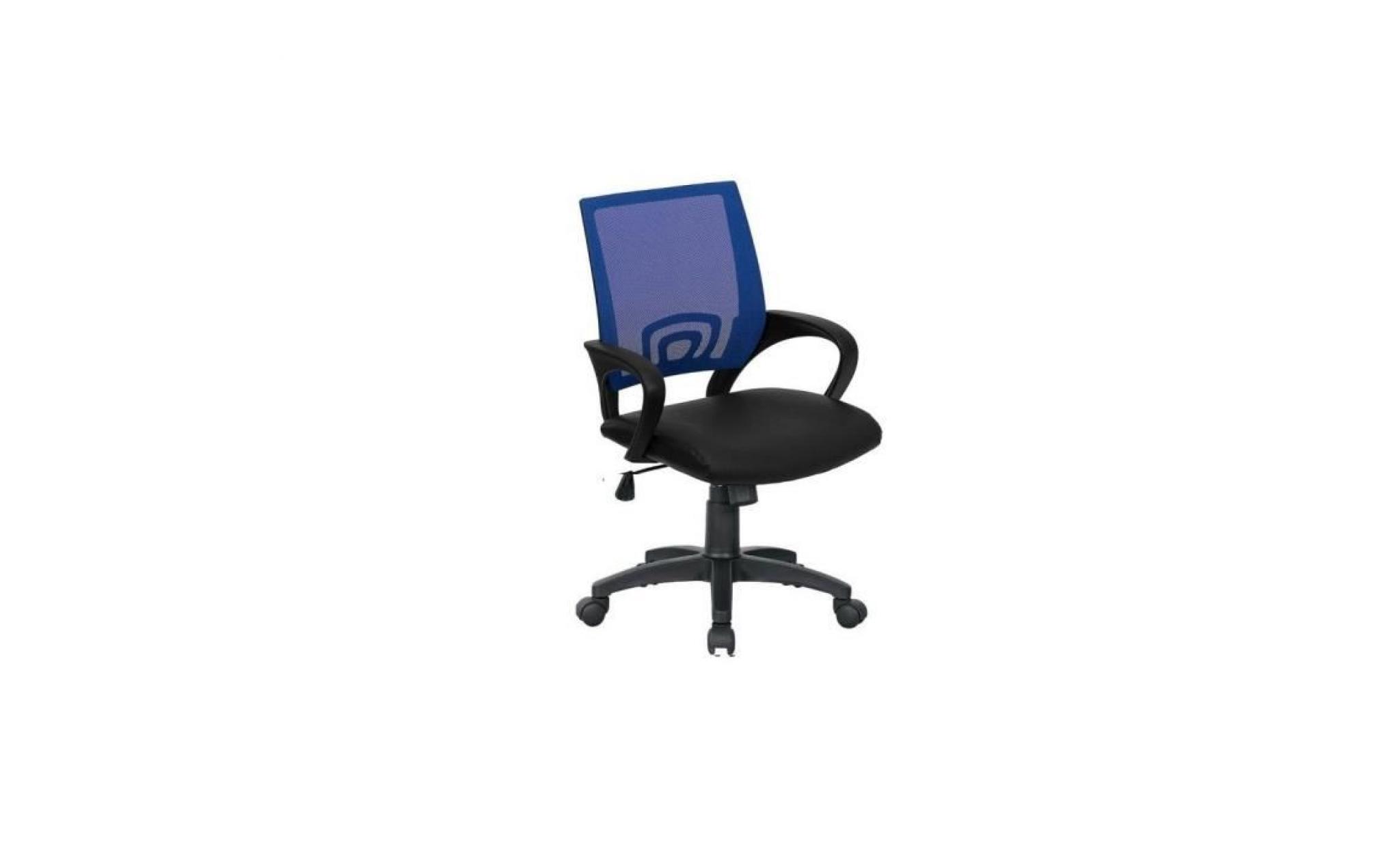 fauteuil de bureau moderne zubat   bleu