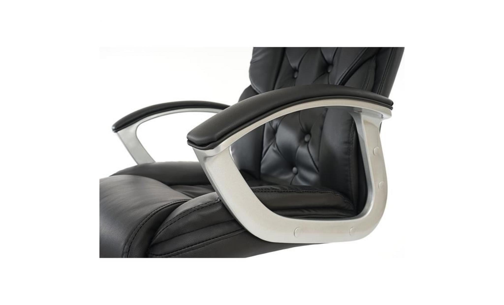 fauteuil de bureau pro xxl denzel   cuir synthÉtique blanc   couleur principale:blanc pas cher