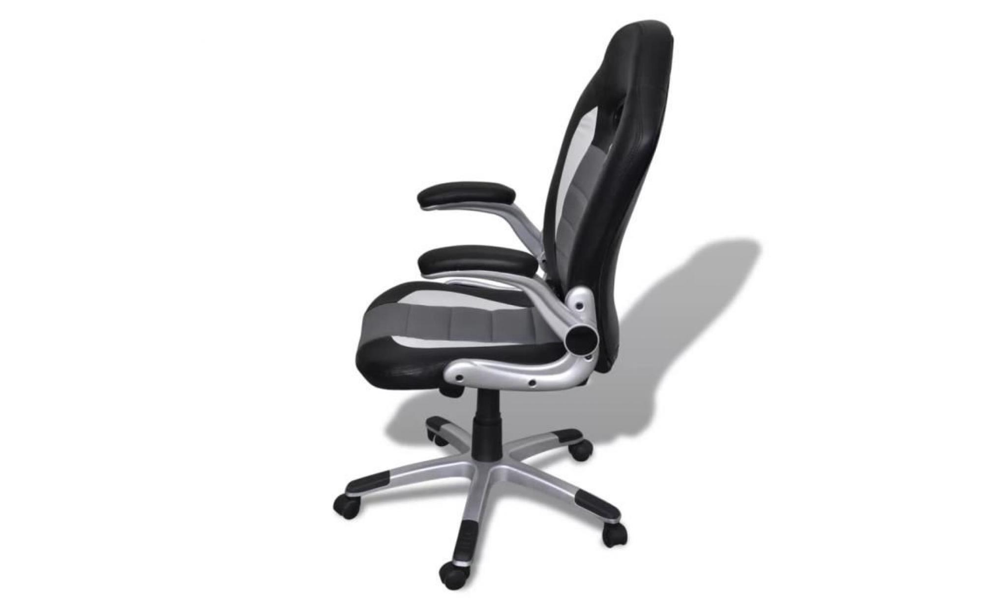 fauteuil de bureau sièges 63 x 70 x 114  124 cm chaise de bureau scandinave contemporainengris design moderne pas cher