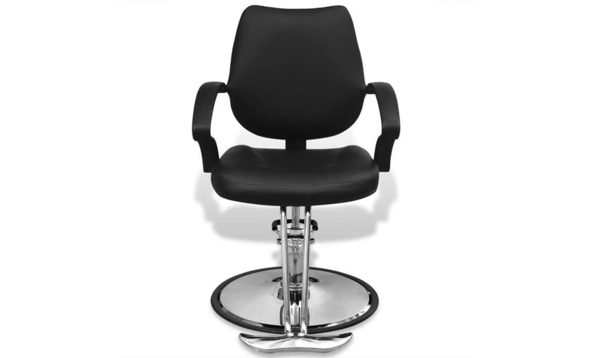 fauteuil de coiffure professionnel en cuir artificiel noir fauteuil de bureau fauteuil gamer pas cher