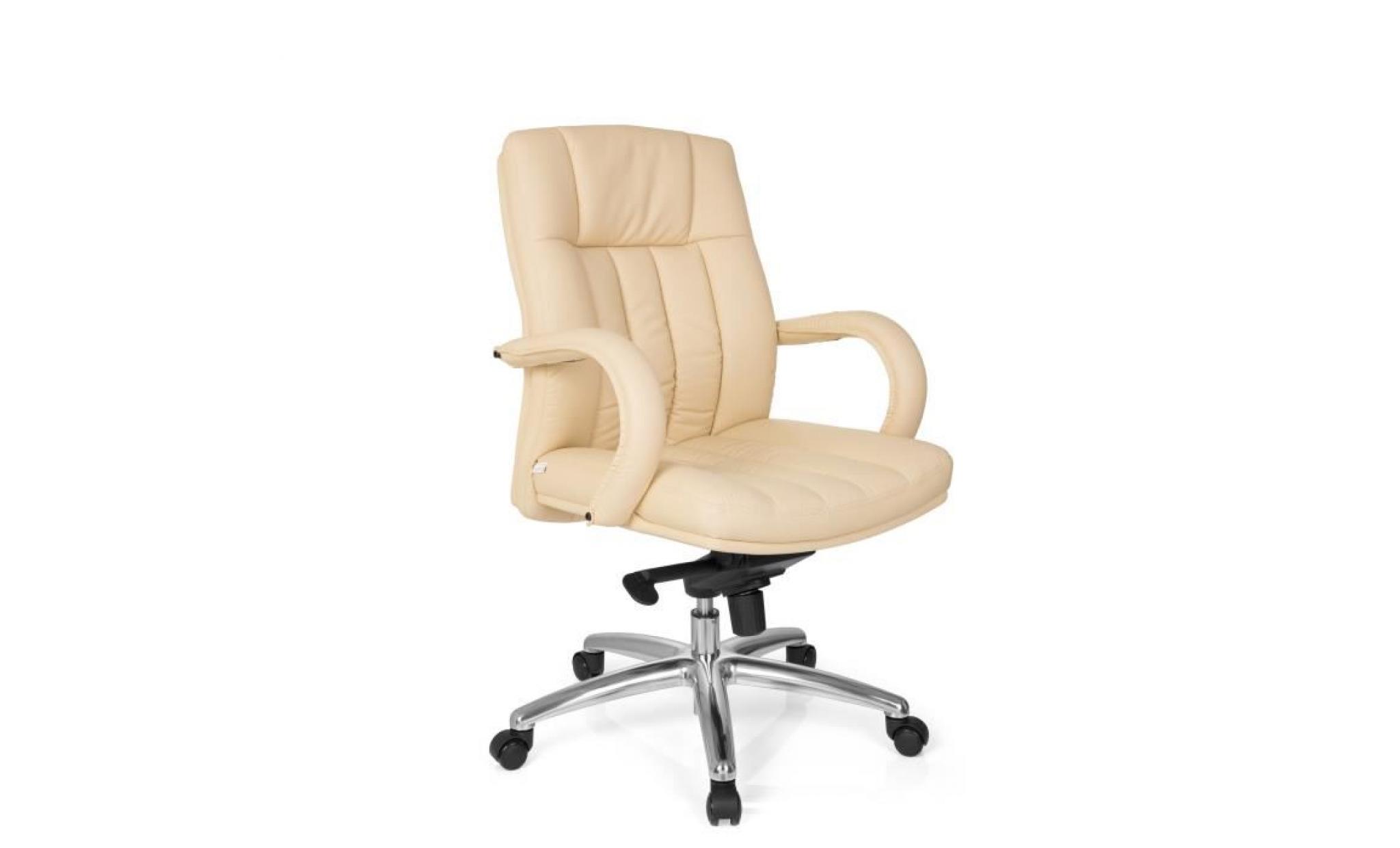 fauteuil de direction xxl g 100 pu beige / crème hjh office