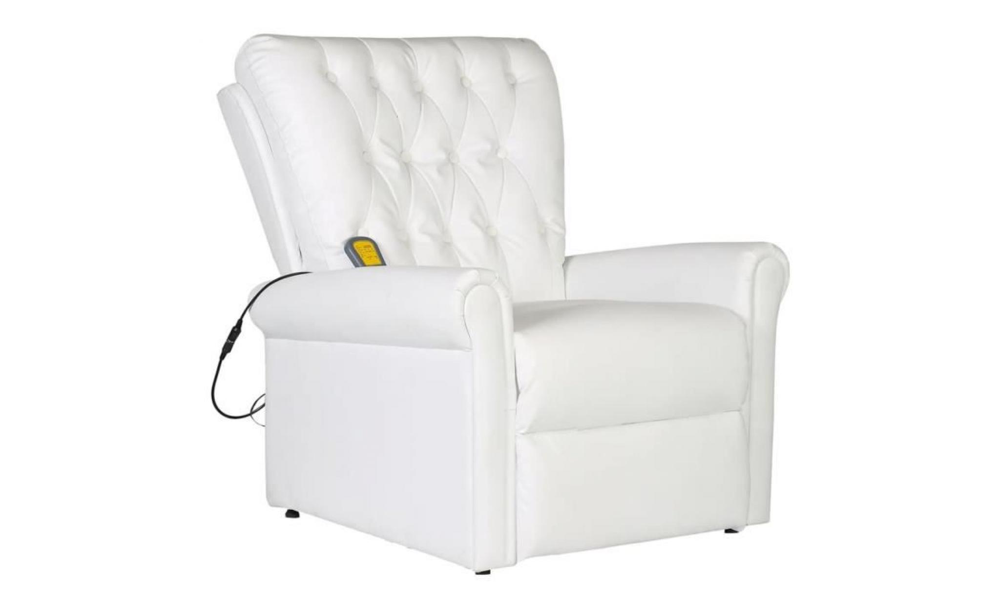 fauteuil de massage fauteuil  78 x 94 x 91 cm relaxation massage club, fauteuils inclinables électrique cuir artificiel réglable