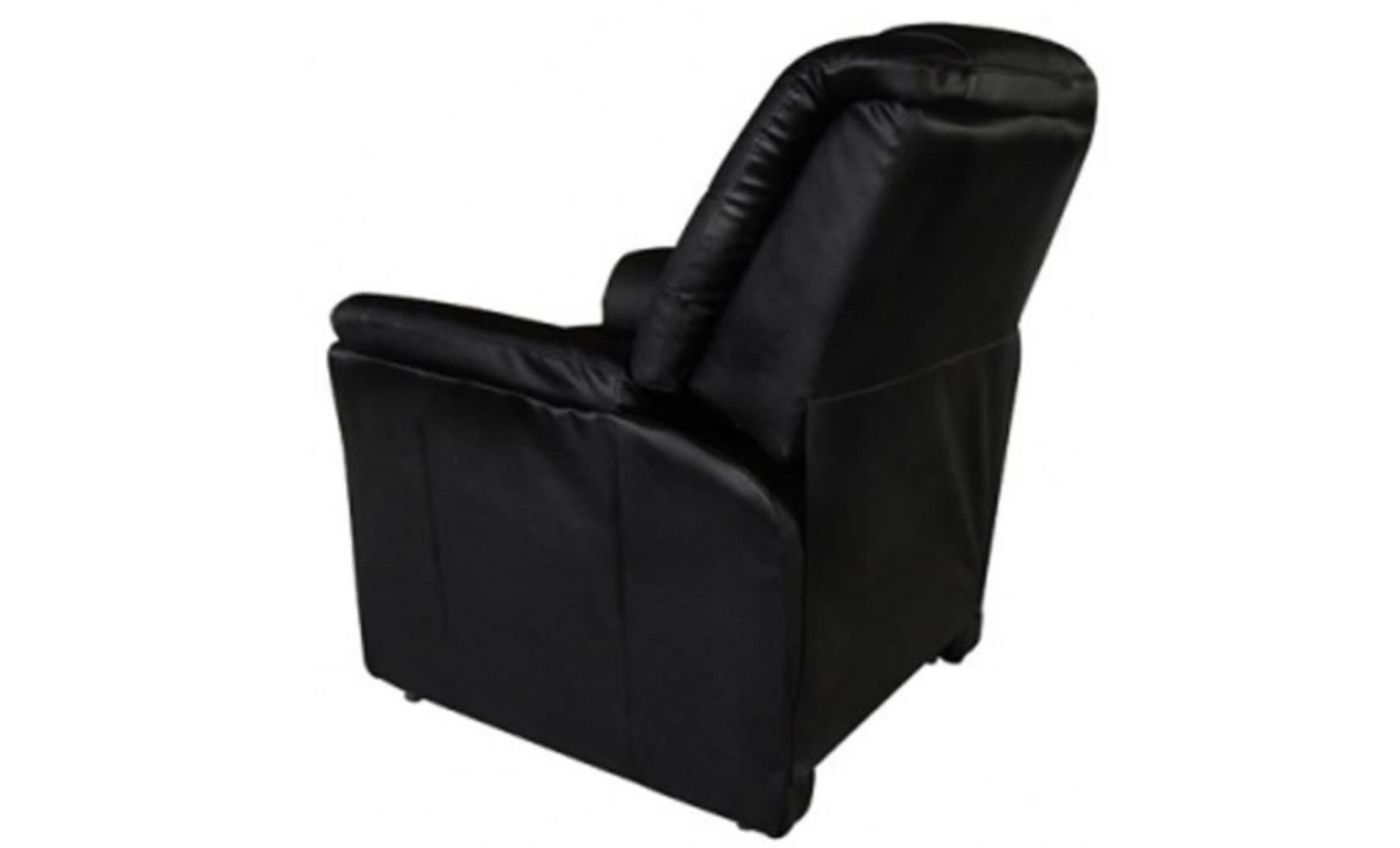 fauteuil de massage fauteuil de soins relaxant157 x 82 x 83 cm fauteuils électrique cuir artificiel noir pas cher