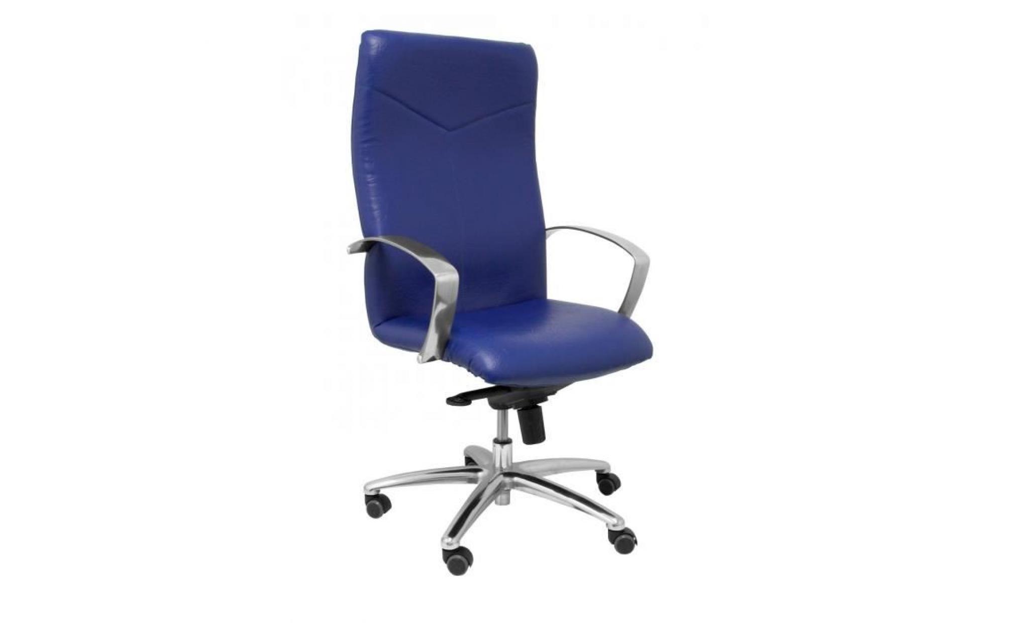 fauteuil directionnel ergonomique avec mécanisme inclinable et réglable en hauteur   assise et dossier rembourrés en tissu