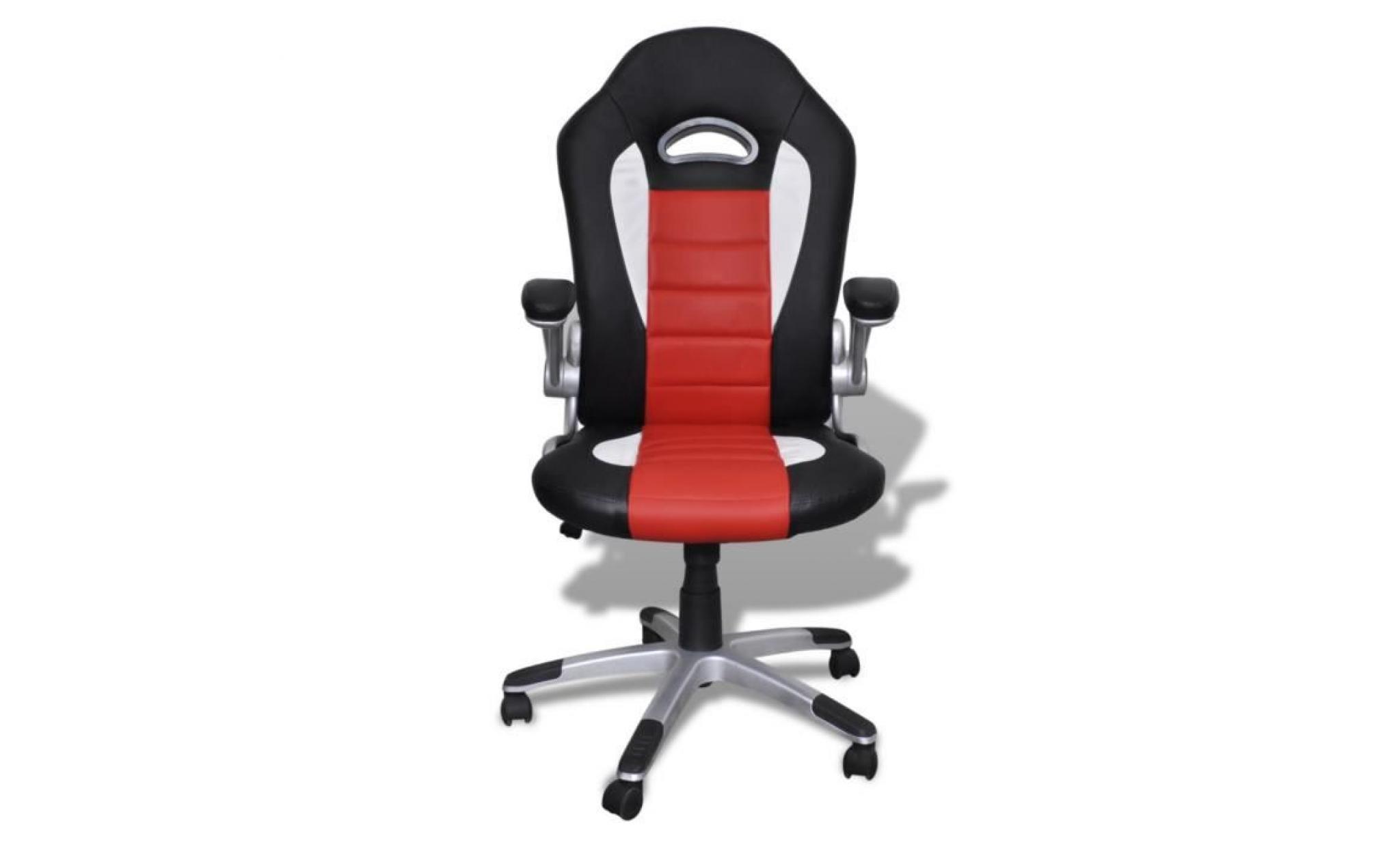 fauteuil en similicuir moderne de bureau chaise de bureau design blanc pas cher