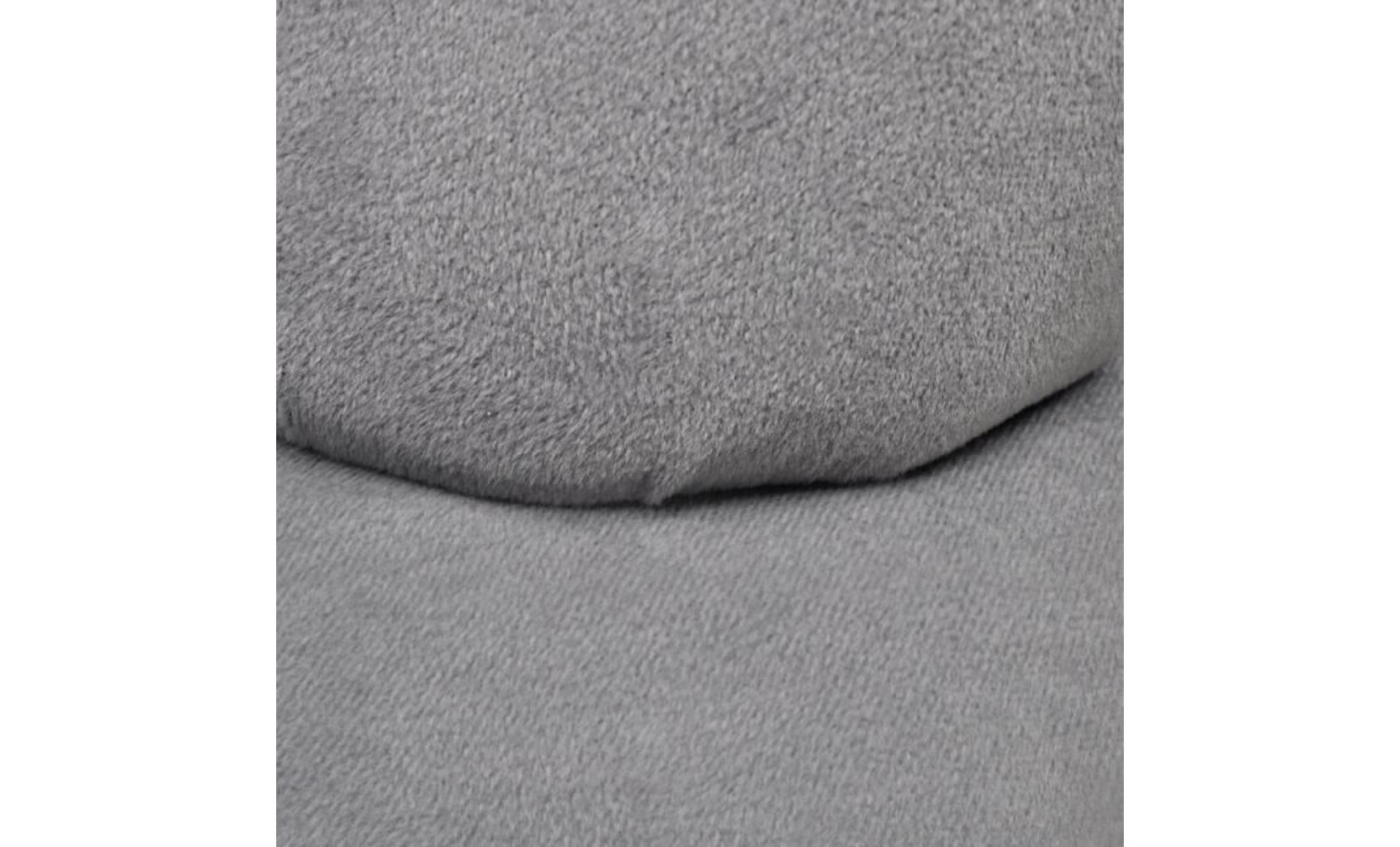 fauteuil en velours gris en forme de main pas cher