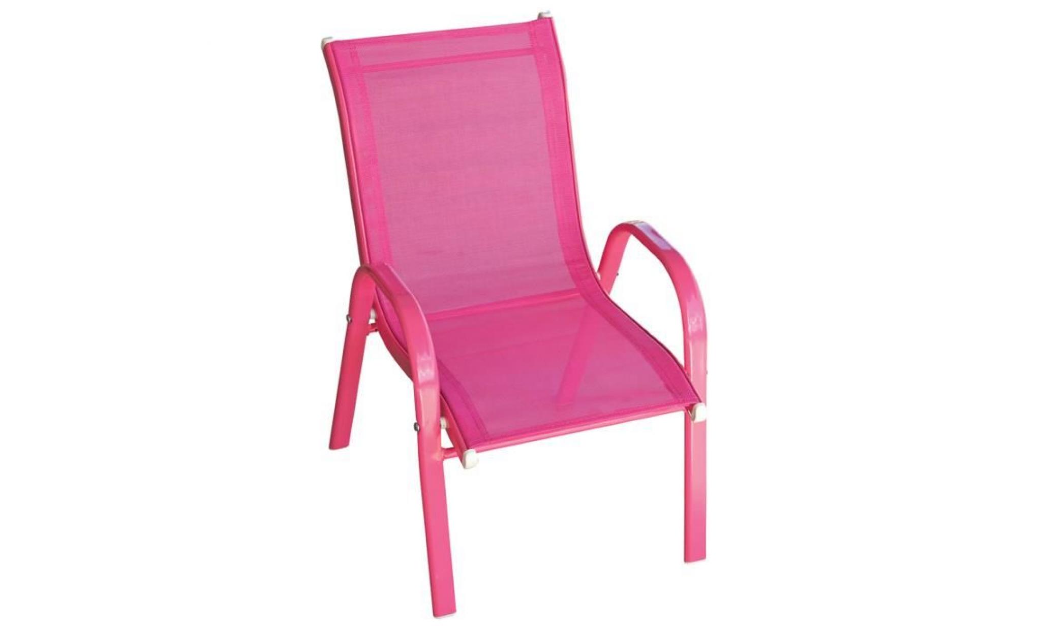 fauteuil enfant en texaline coloris fuschia   dim : 36 x 49 x 59 cm