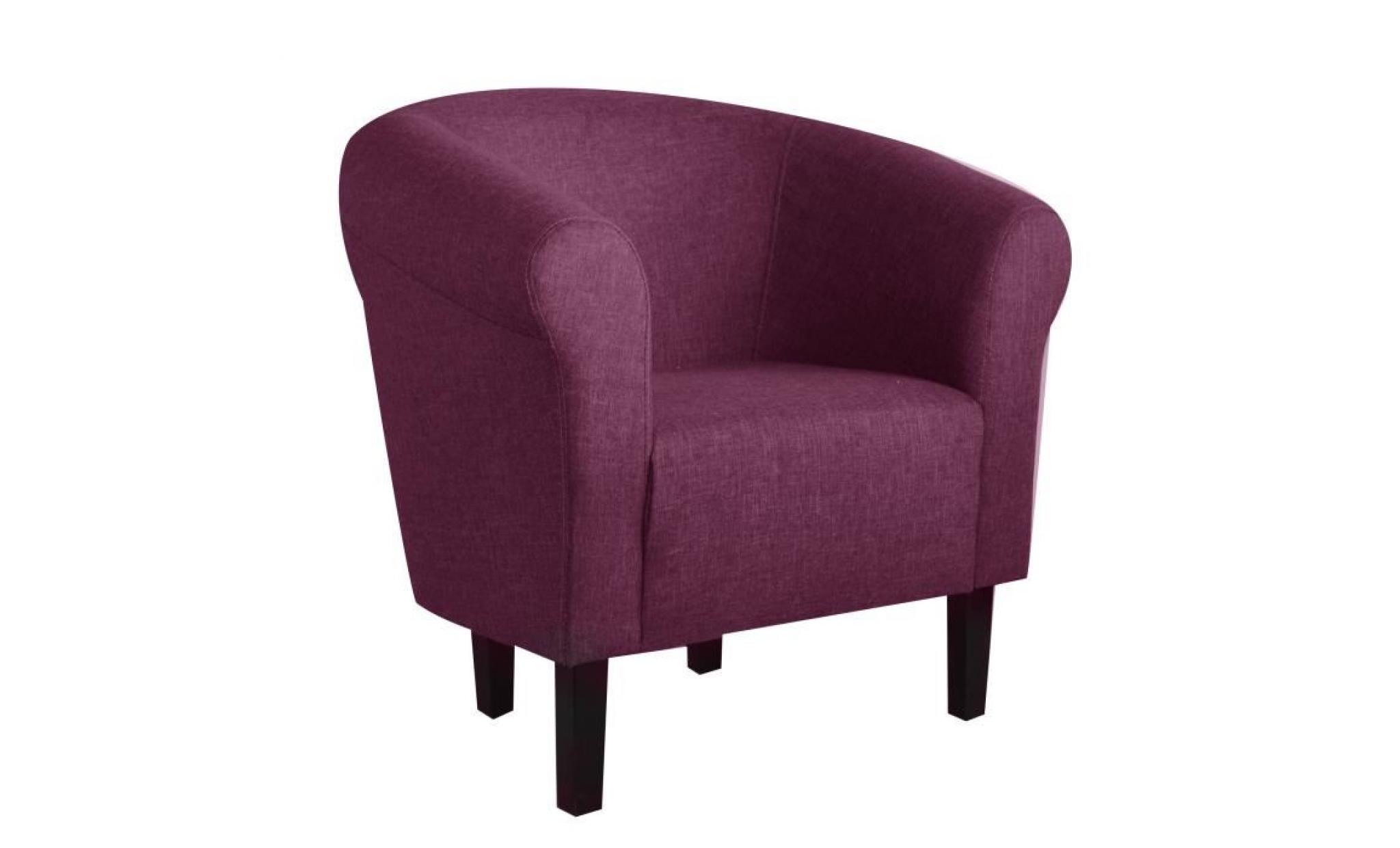fauteuil monaco savane violet chiné