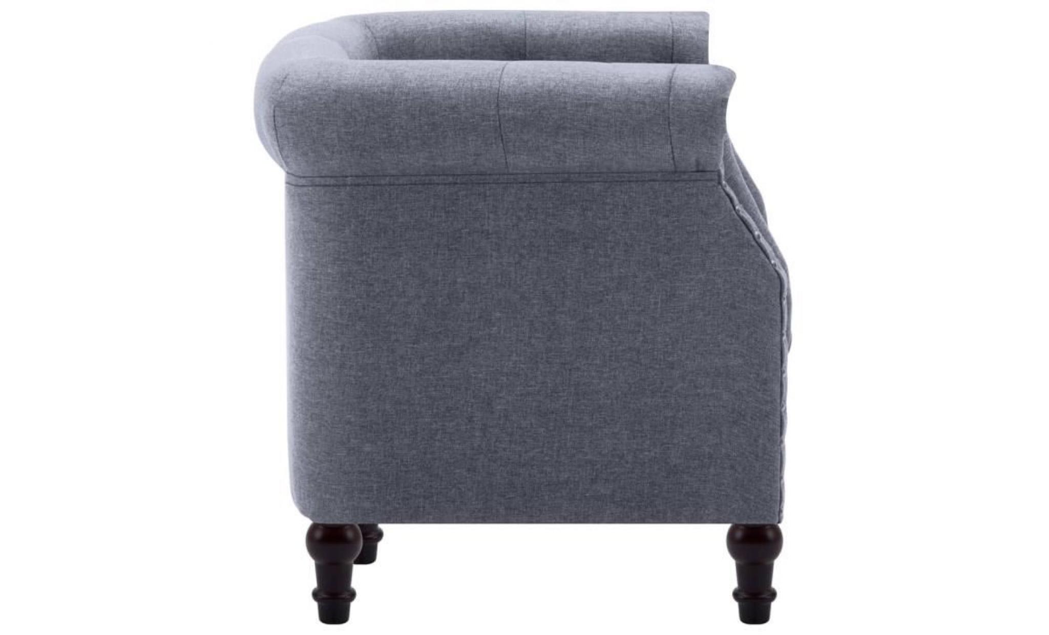 fauteuil revêtement en tissu 67 x 60 x 67 cm gris clair pas cher