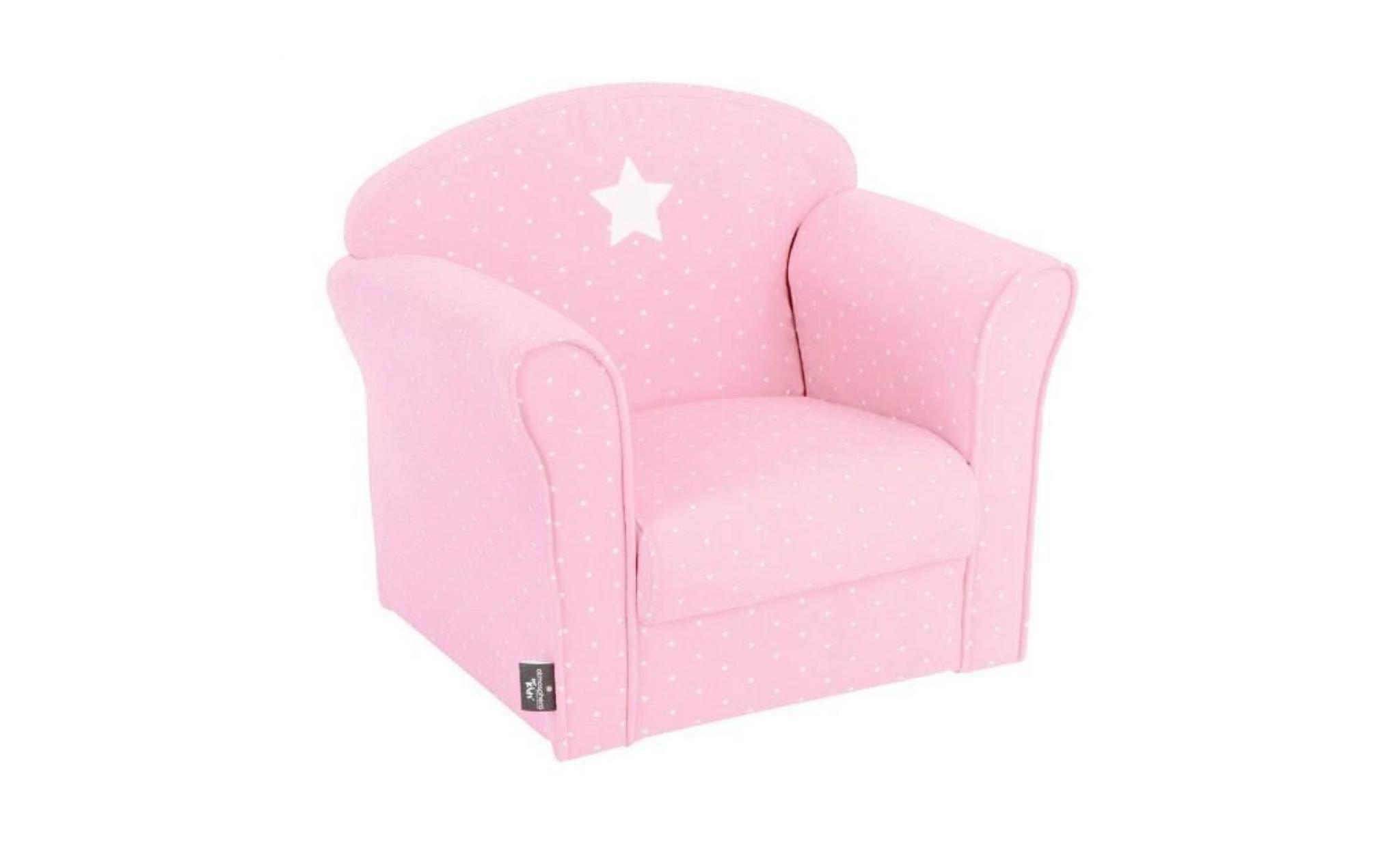 fauteuil rose clair pour enfant