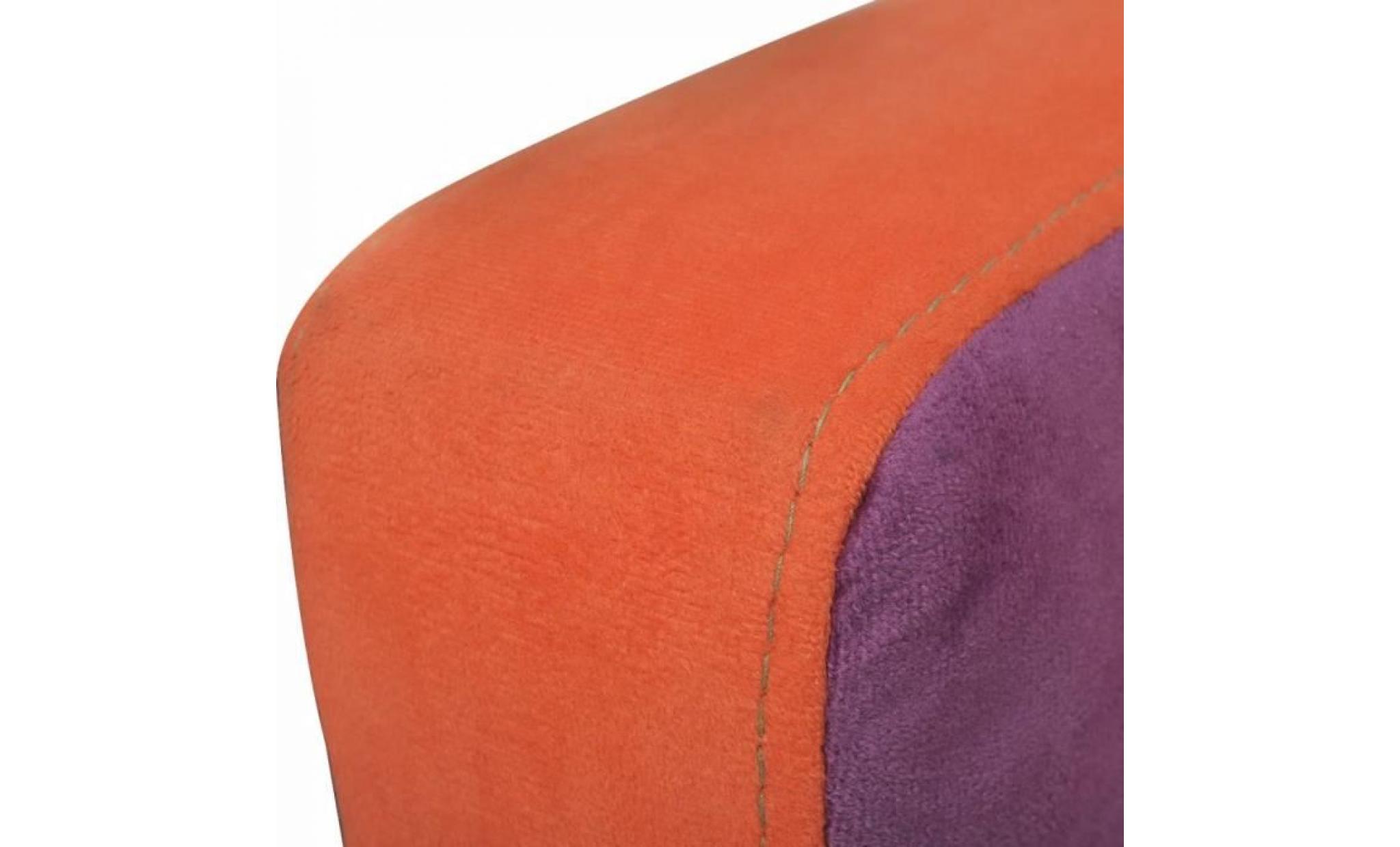 fauteuil siège avec design de patchwork cube tissu pas cher