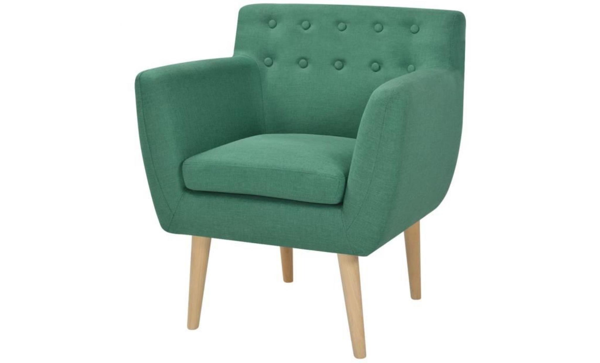 fauteuil tissu 67 x 59 x 77 cm vert