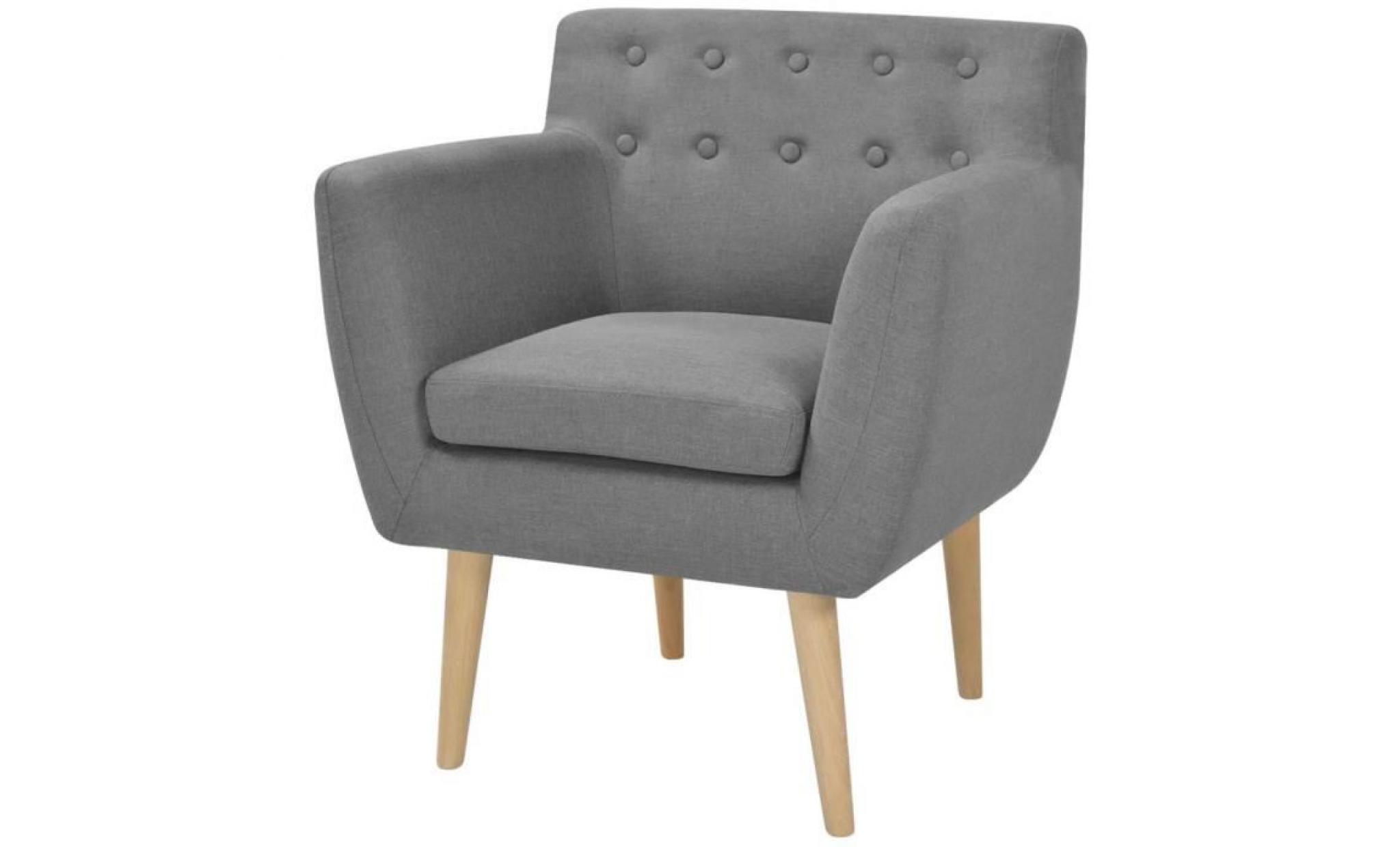 fauteuil tissu fauteuil de jardin fauteuil relax 67 x 59 x 77 cm gris clair fauteuil scandinave