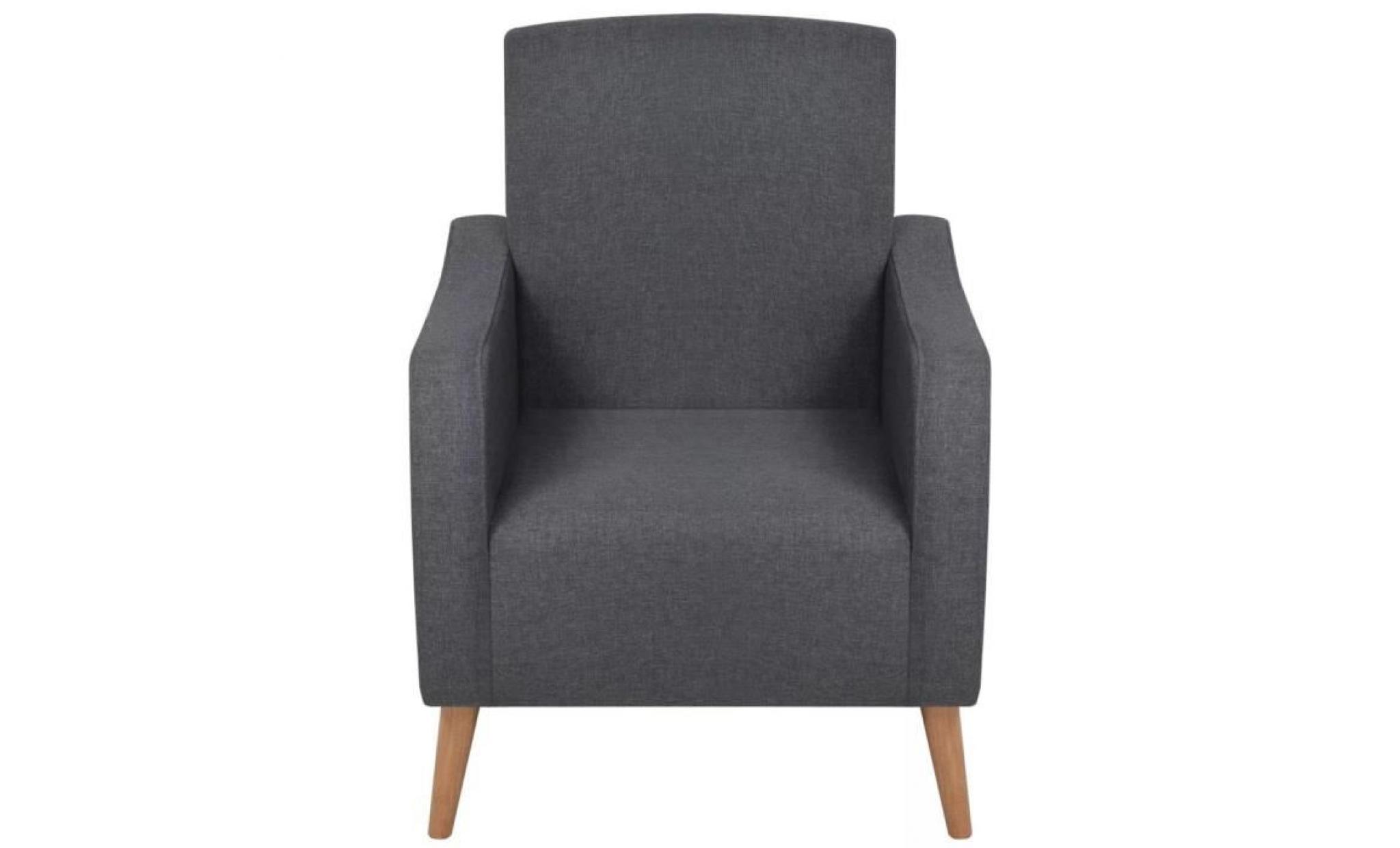 fauteuil tissu gris foncé fauteuil scandinave fauteuil pas cher