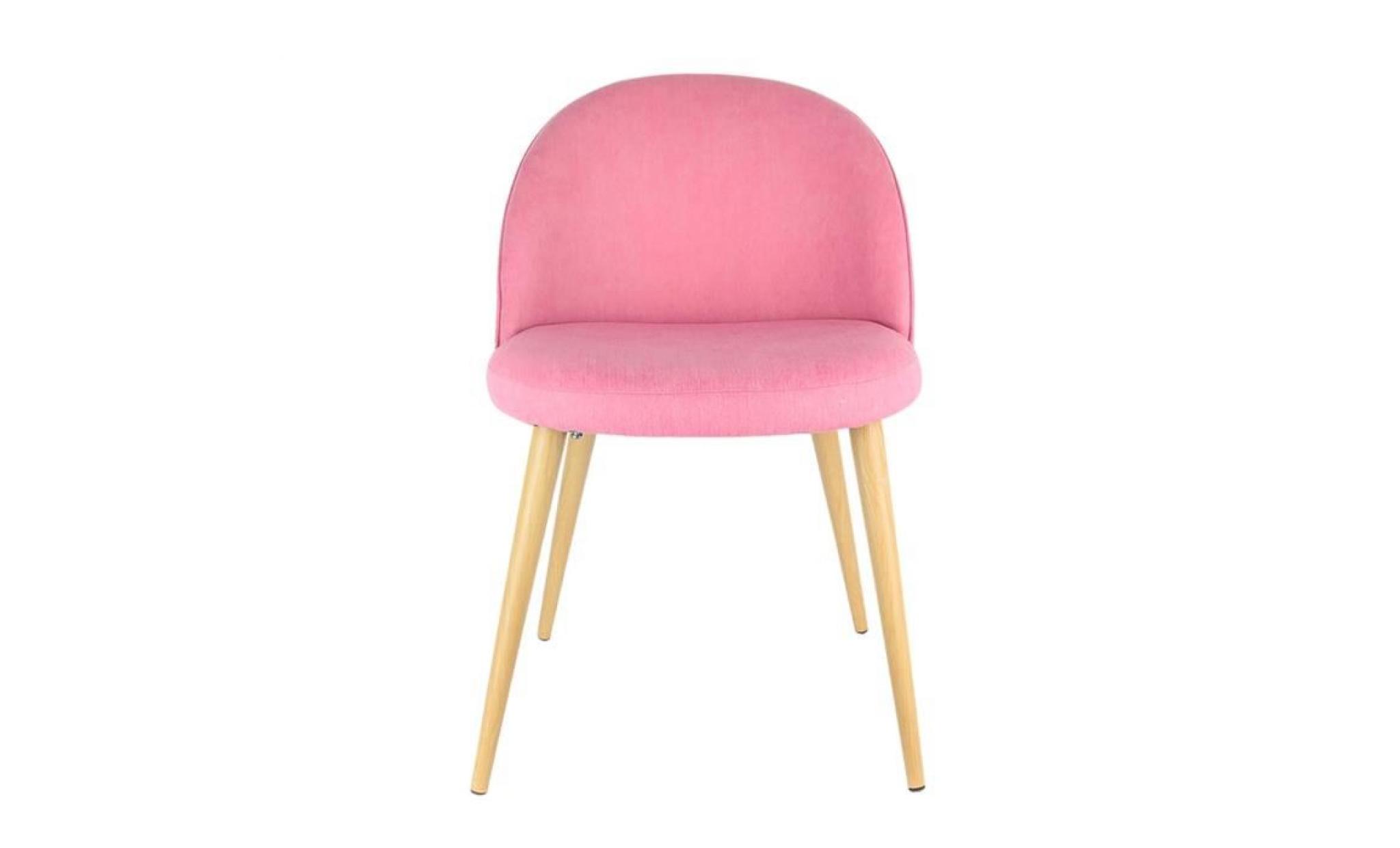 fauteuil vintage   h. 77 cm   rose pas cher