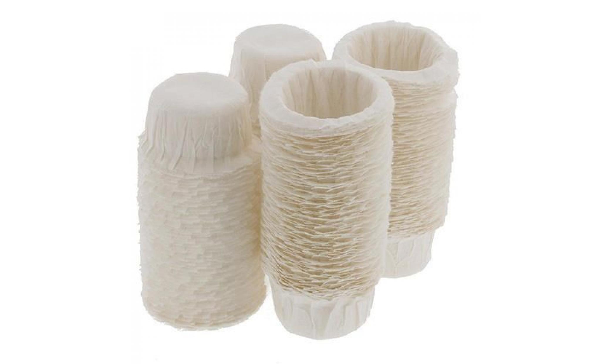 filtres à papier jetables de cuisine de la maison 100pcs filtres de café de remplacement de tasses