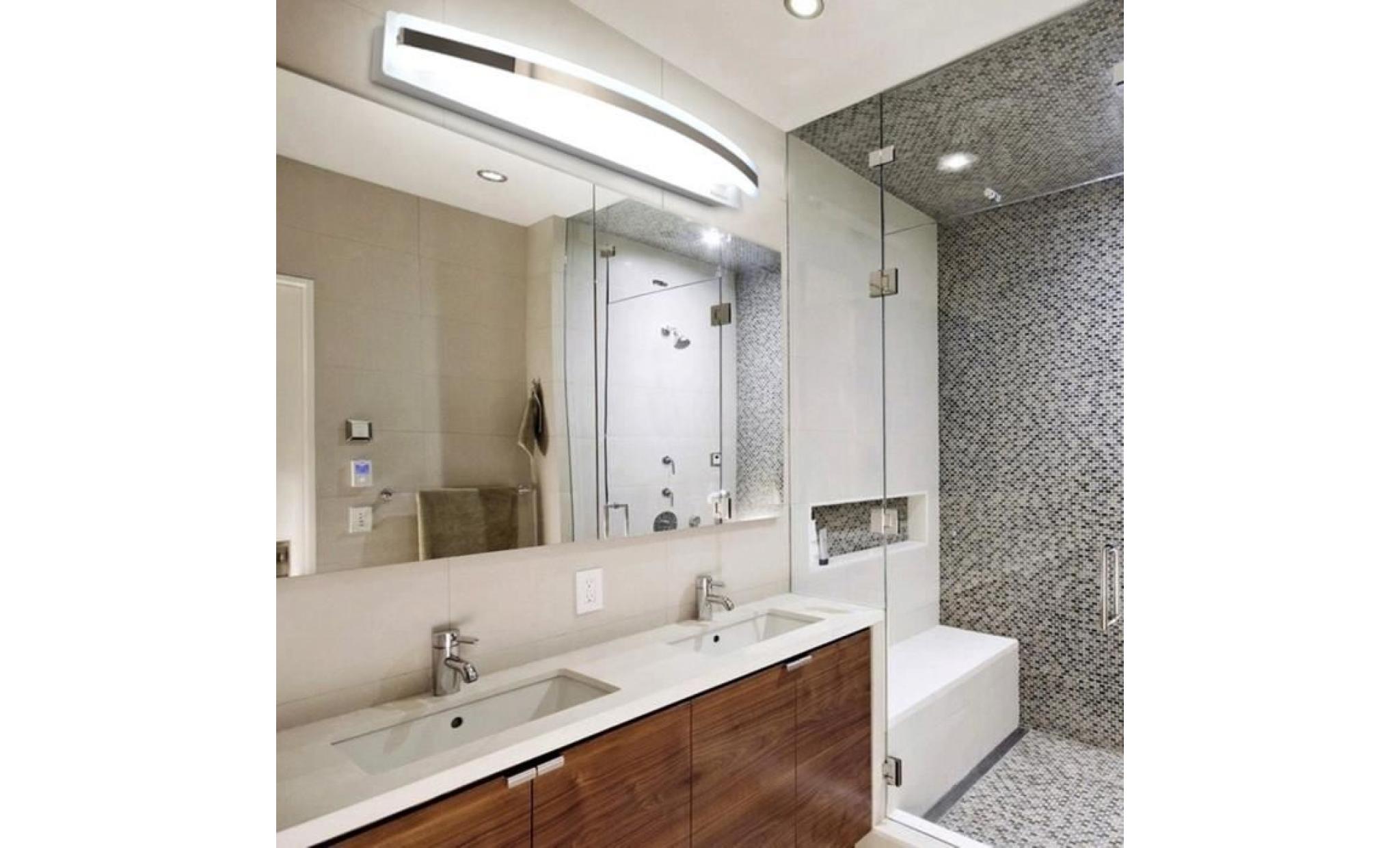 12w lampe applique led miroir blanche froid lampe pour salle de bain 60cm