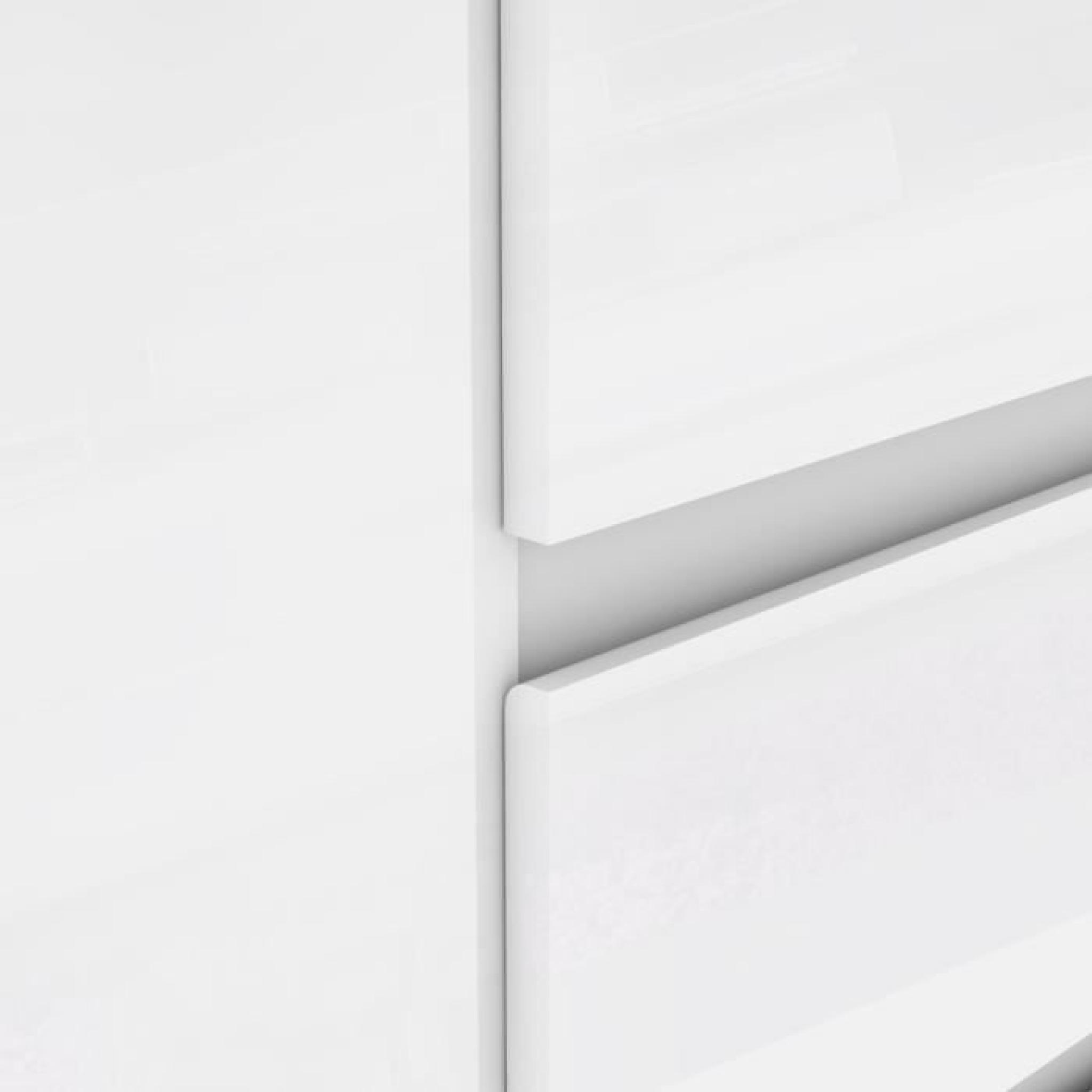 FINLANDEK Commode NATTI 77 x 80 x 42 cm blanc brillant pas cher