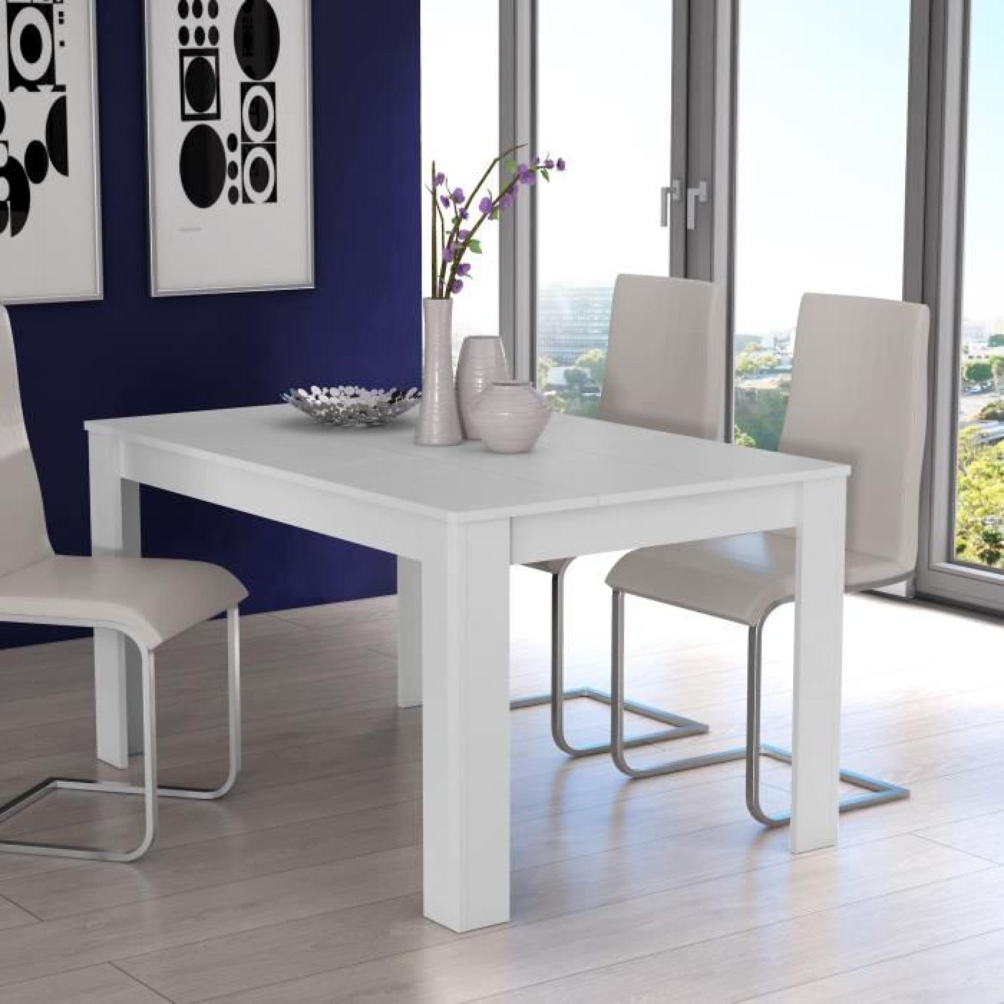 FINLANDEK Table à manger KOVA 160x74,7 cm blanc mat
