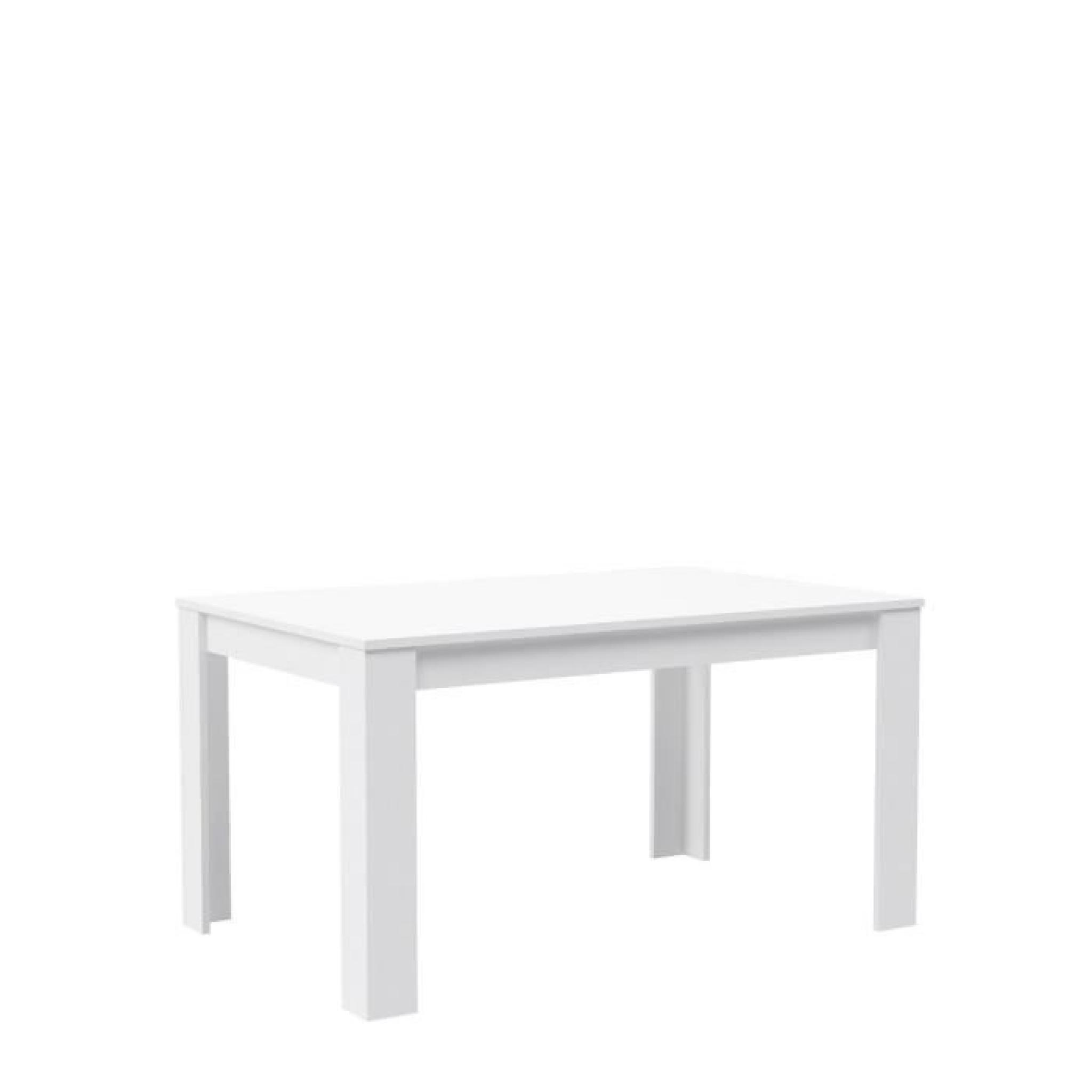 FINLANDEK Table à manger KOVA 160x74,7 cm blanc mat pas cher