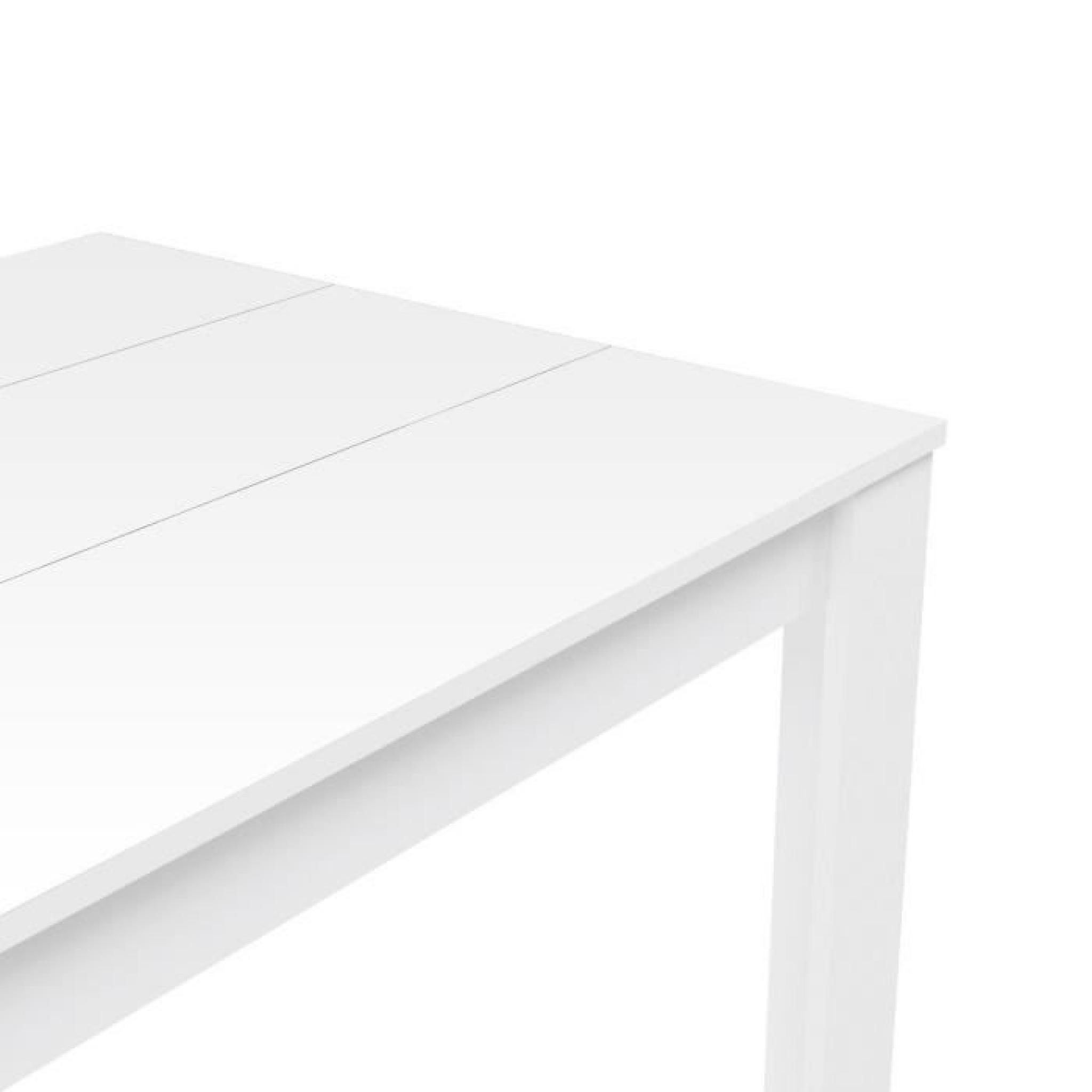 FINLANDEK Table à manger KOVA 160x75cm blanc pas cher
