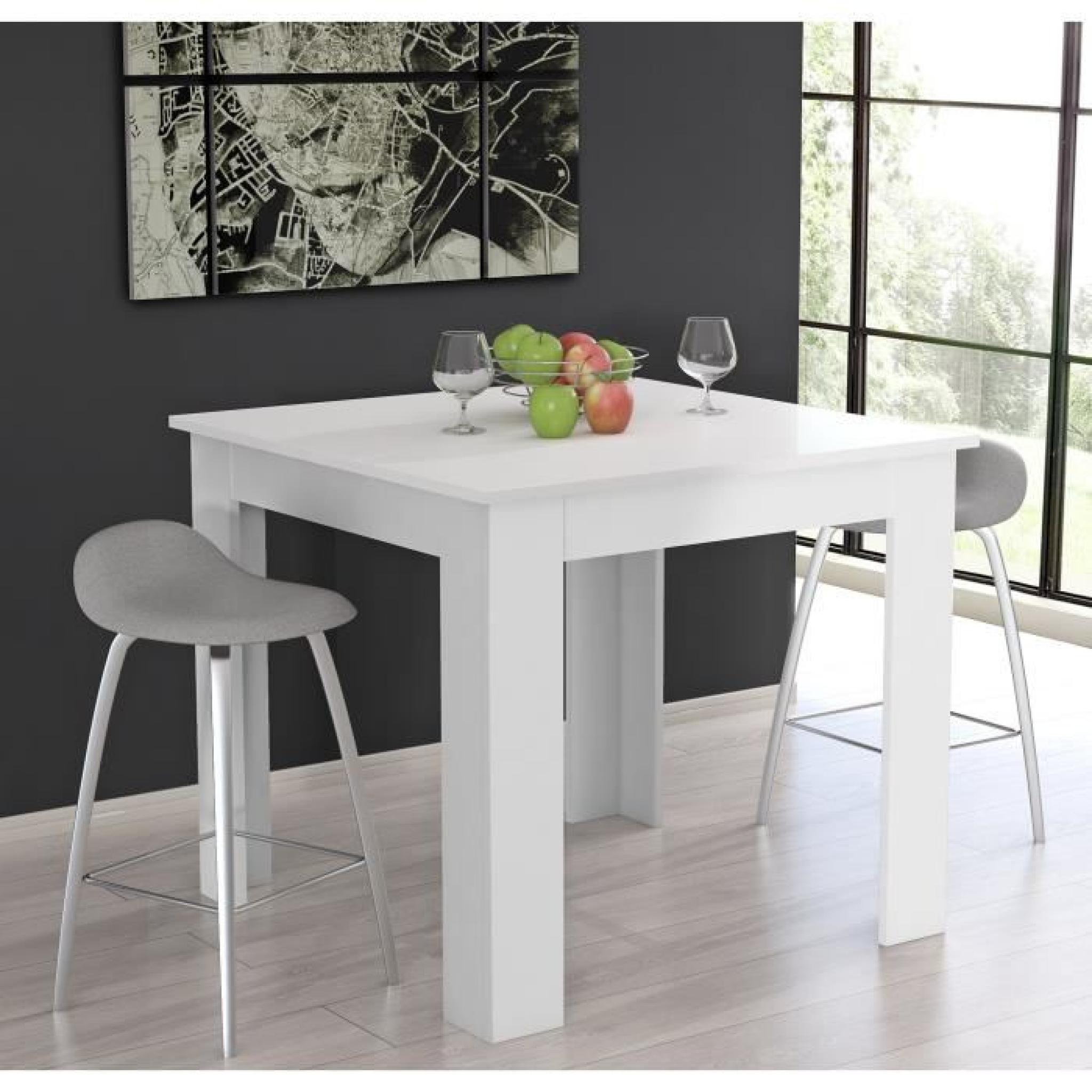 FINLANDEK Table de bar TIETTI 110x110x95 cm - Blanc mat