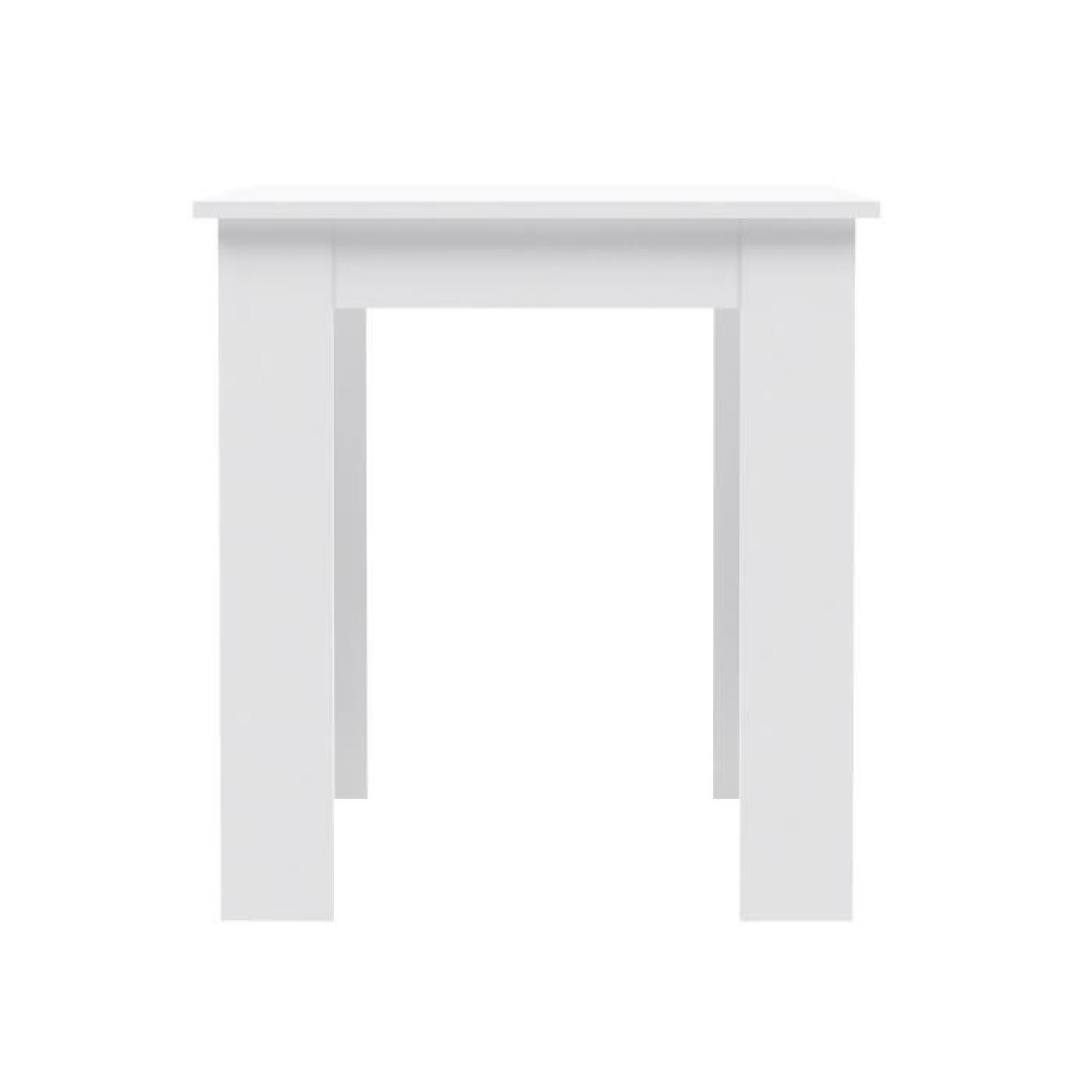 FINLANDEK Table de bar TIETTI 90x90cm - Blanc mat pas cher