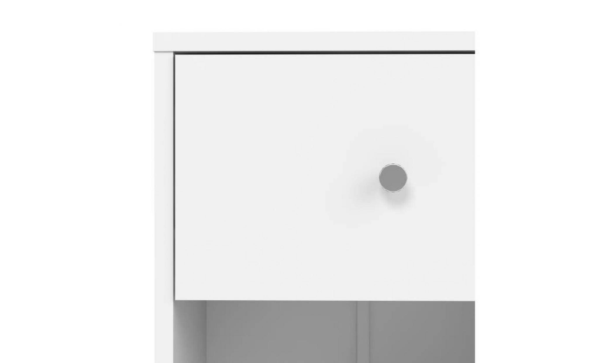 finlandek table de chevet tyylikÄs style contemporain décor blanc   l 38 cm pas cher