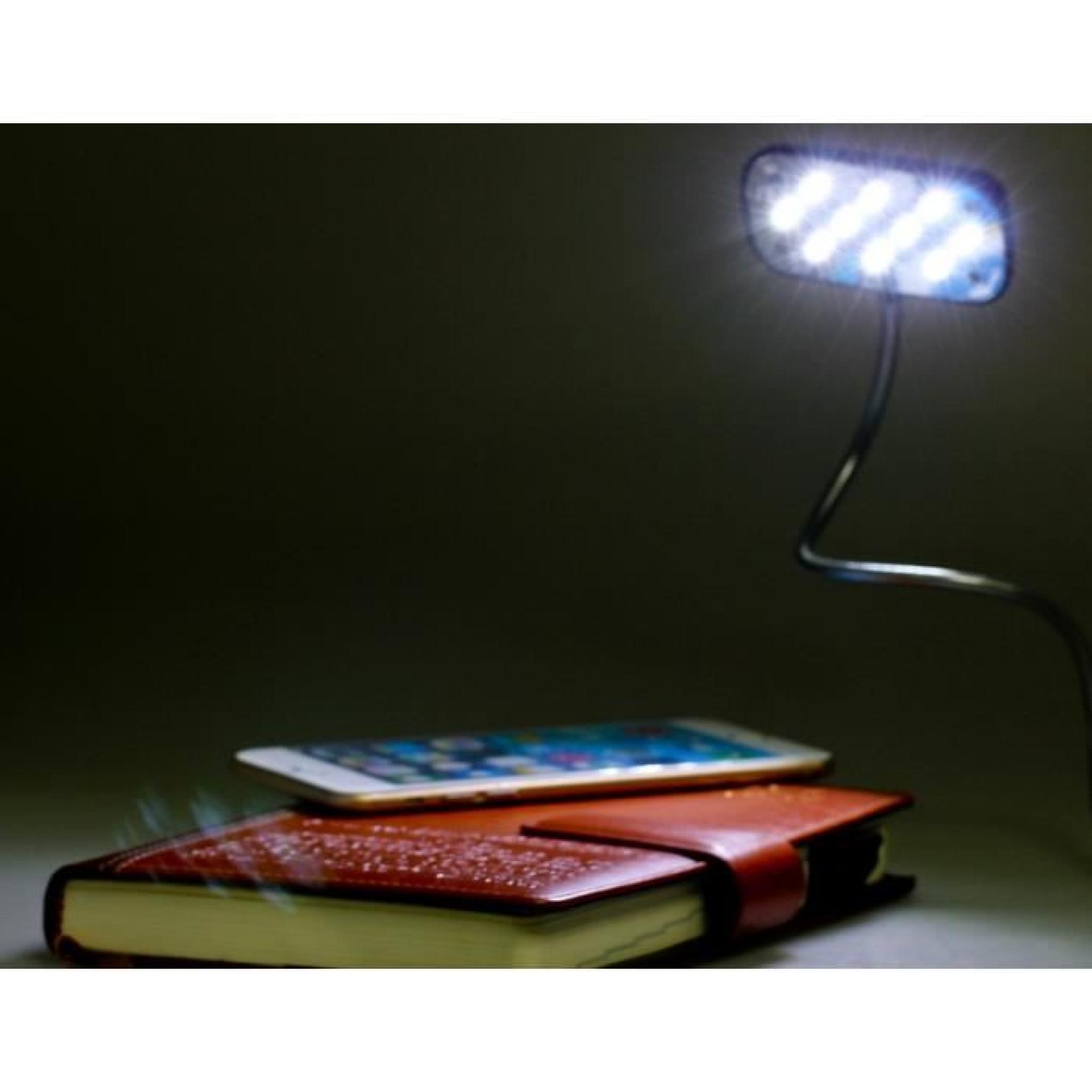 Flexible USB 10 LED Lampe Portable (Argent) pas cher