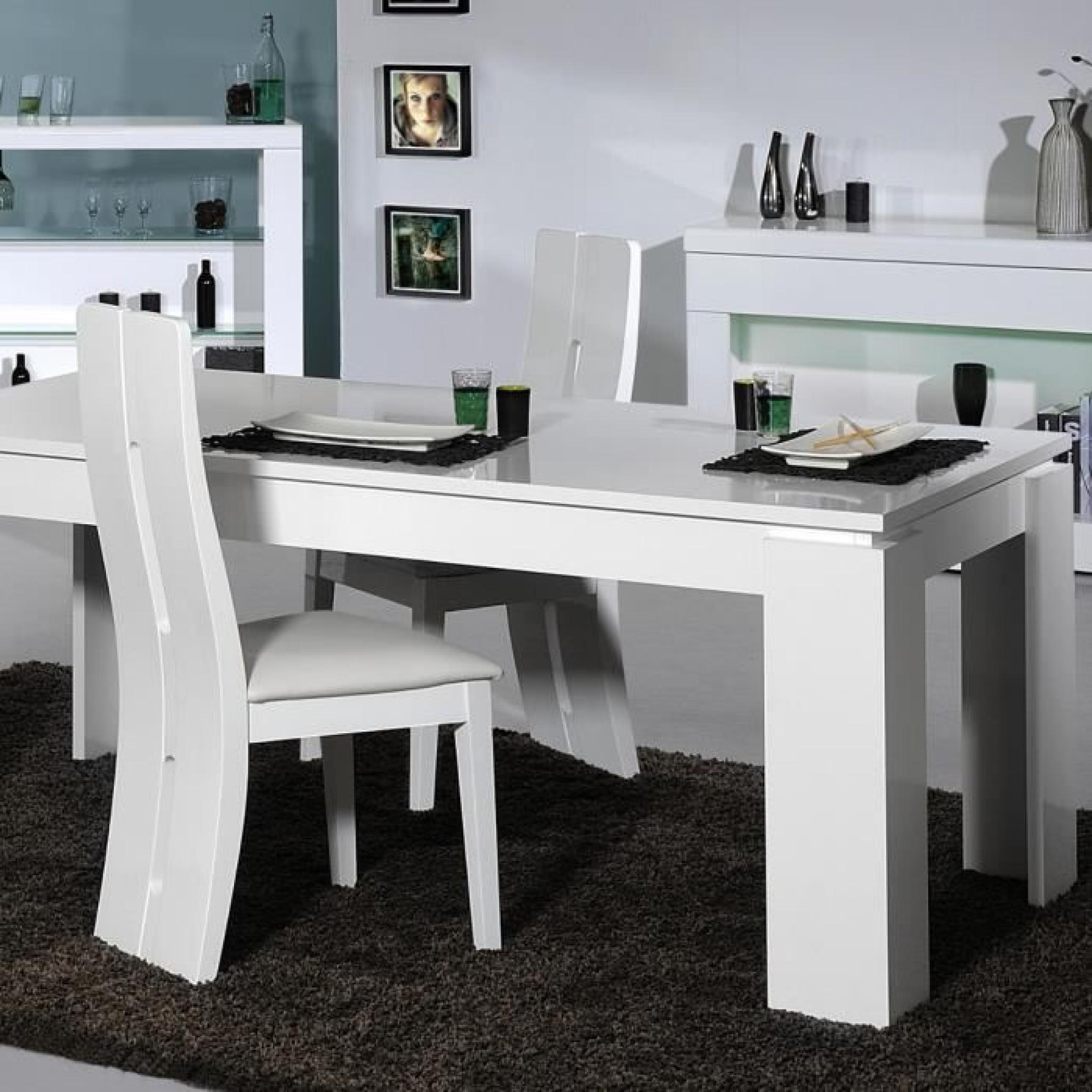 FLOYD Table à manger extensible 180/220x90 cm laquée blanc