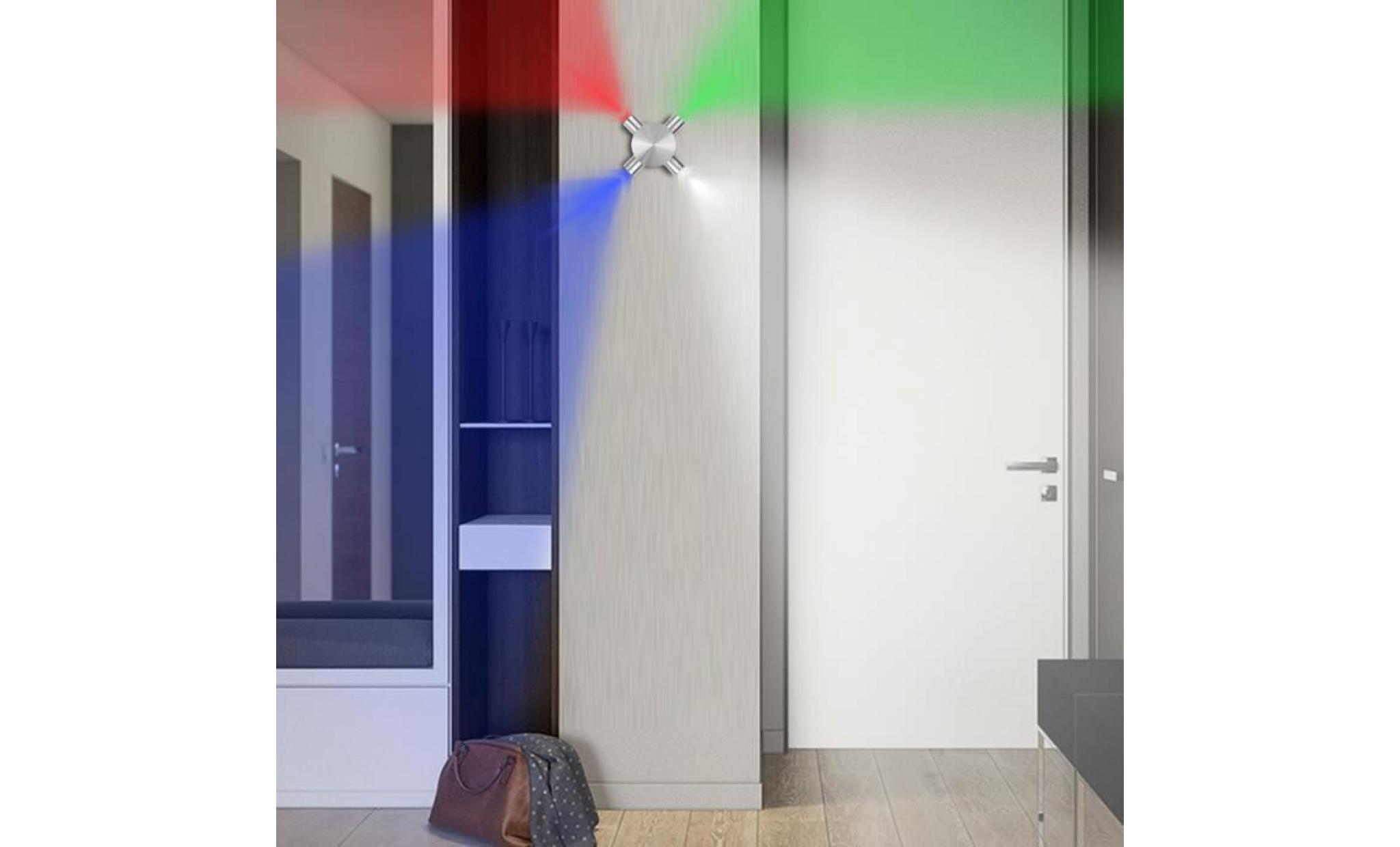 fornorm moderne led mur lampe 4w ac85 265v de mode décoration de la maison intérieure triangle multi couleur appliques murales pas cher