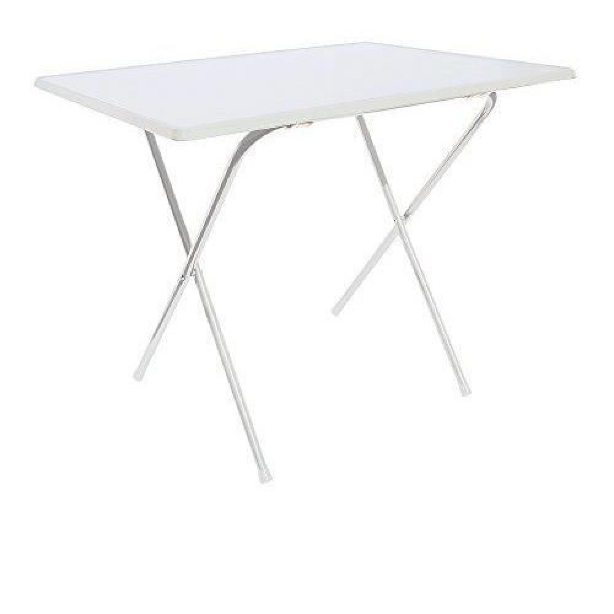 Fun Star W 90/107 B Table de camping Blanc 60 x 80 cm…