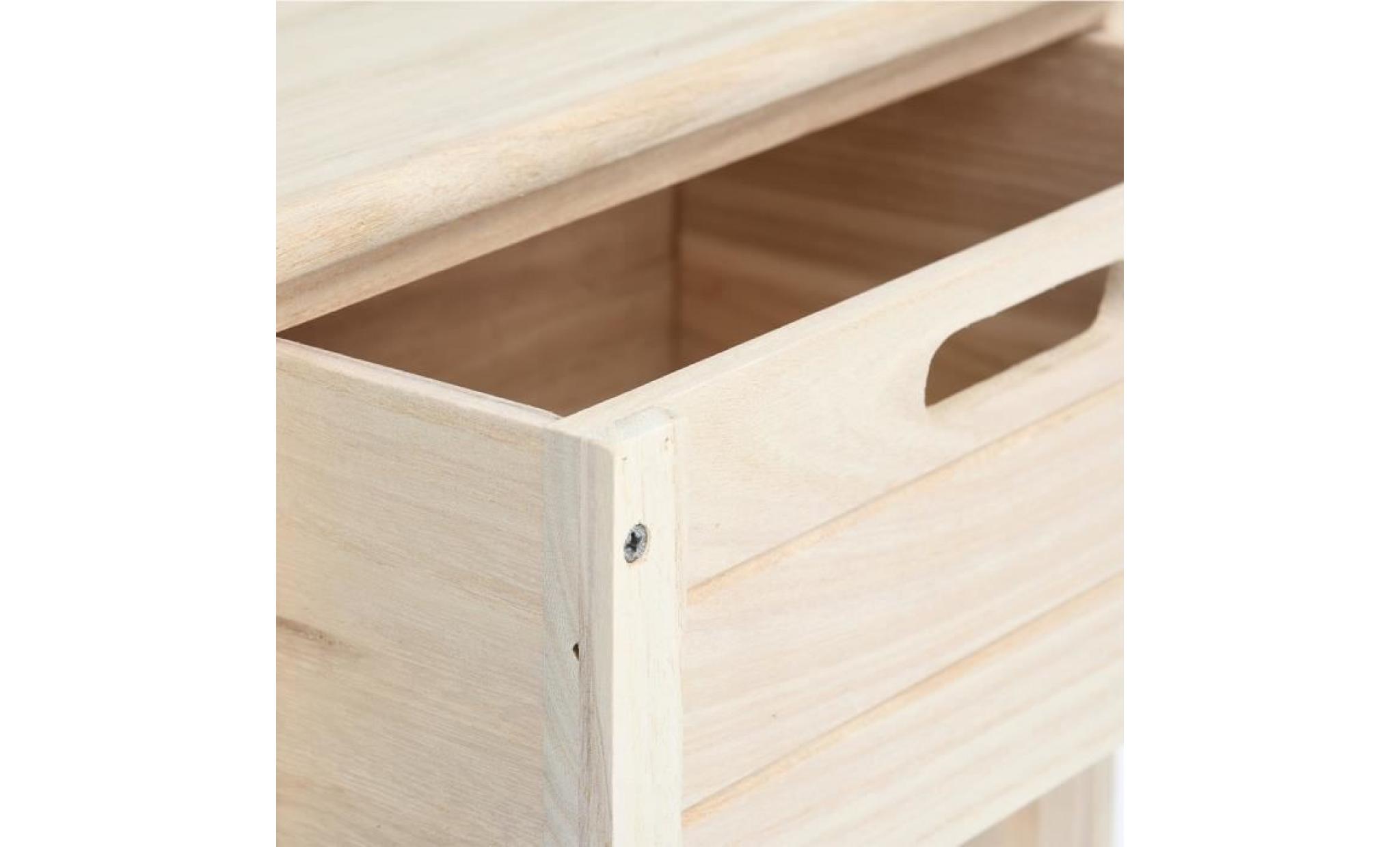 furnish 1 meuble en bois avec 4 tiroirs, rangement solide pour le salon et le bureau. pas cher