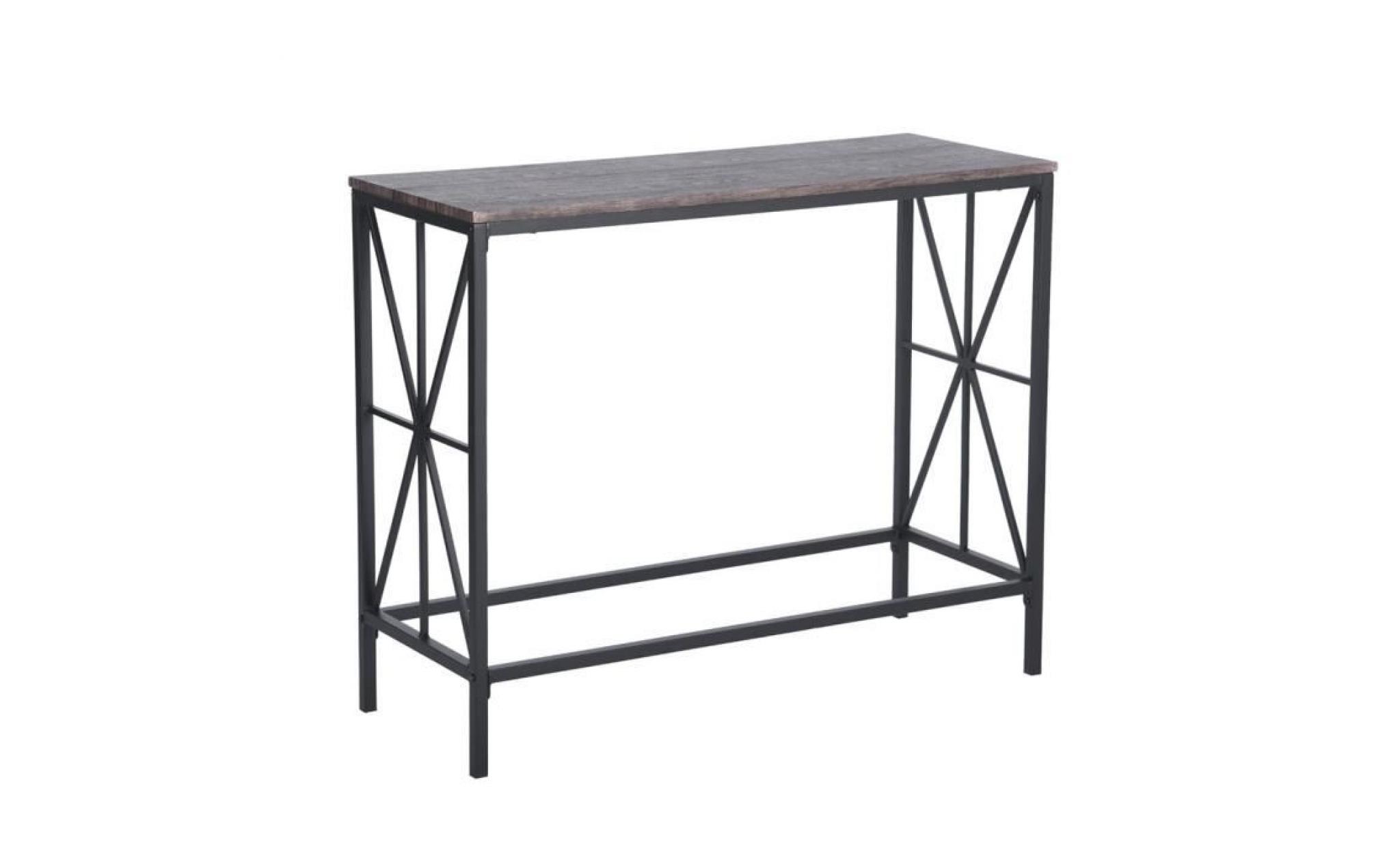 furnish 1 table de console en bois table d’appoint avec métal jambes table d'entrée, table de salon pour entrée/salon/chambre