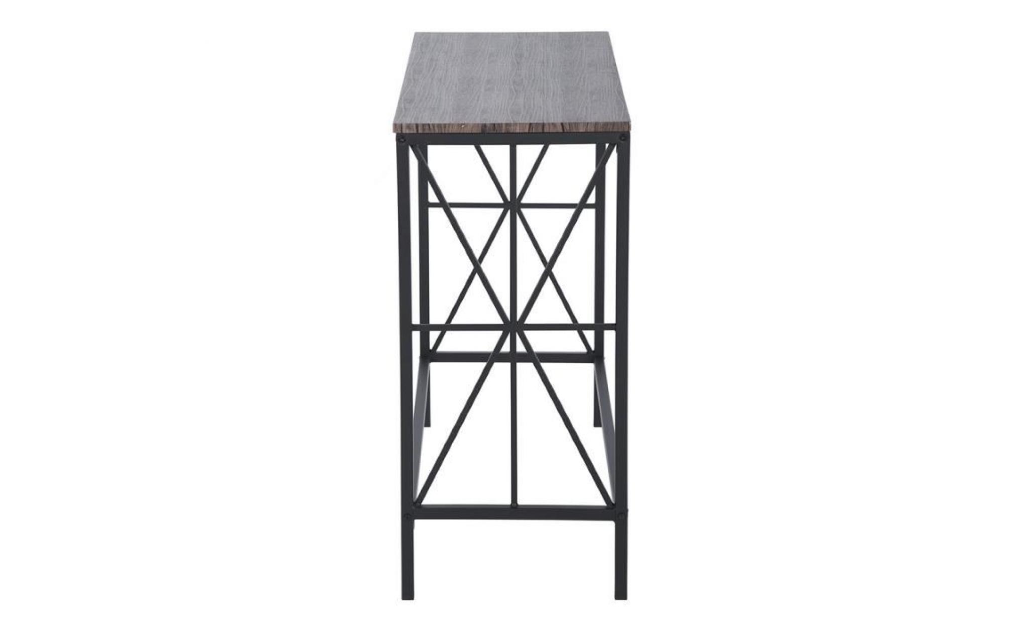 furnish 1 table de console en bois table d’appoint avec métal jambes table d'entrée, table de salon pour entrée/salon/chambre pas cher